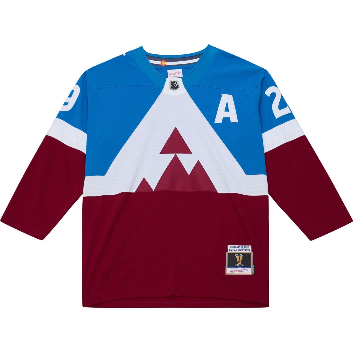 Mitchell & Ness Eishockeytrikot Nathan MacKinnon 2020 Colorado Avalanche NHL Jers