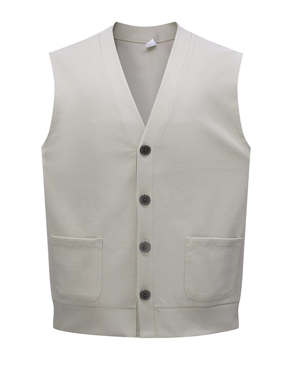 Allthemen Strickweste Baumwolle Herren ärmellose Strickjacke mit Taschen