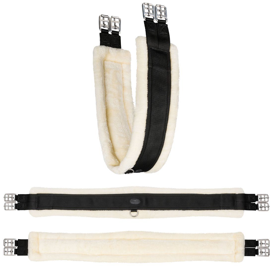 Equinate Sattelgurte Langgurt Midland mit synthetischem Lammfell, besonders anschmiegsam