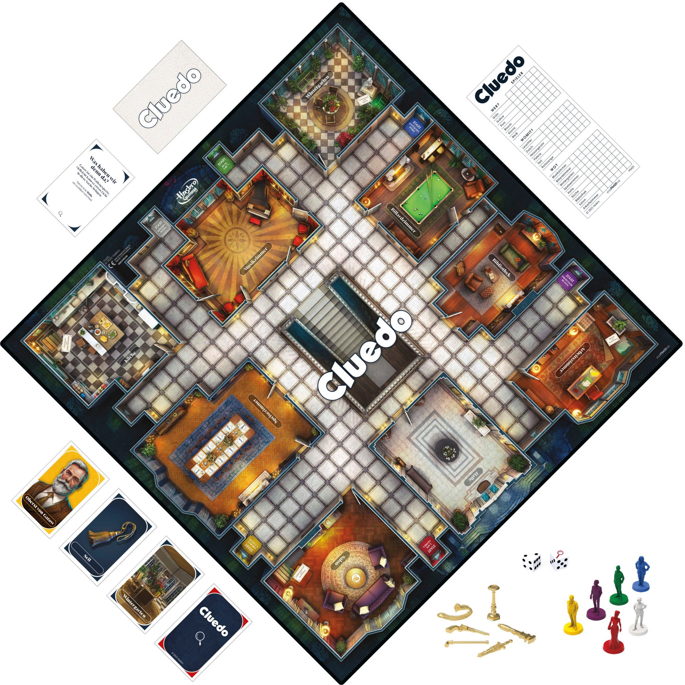 Hasbro Spiel Cluedo Das klassische Detektivspiel, Brettspiel