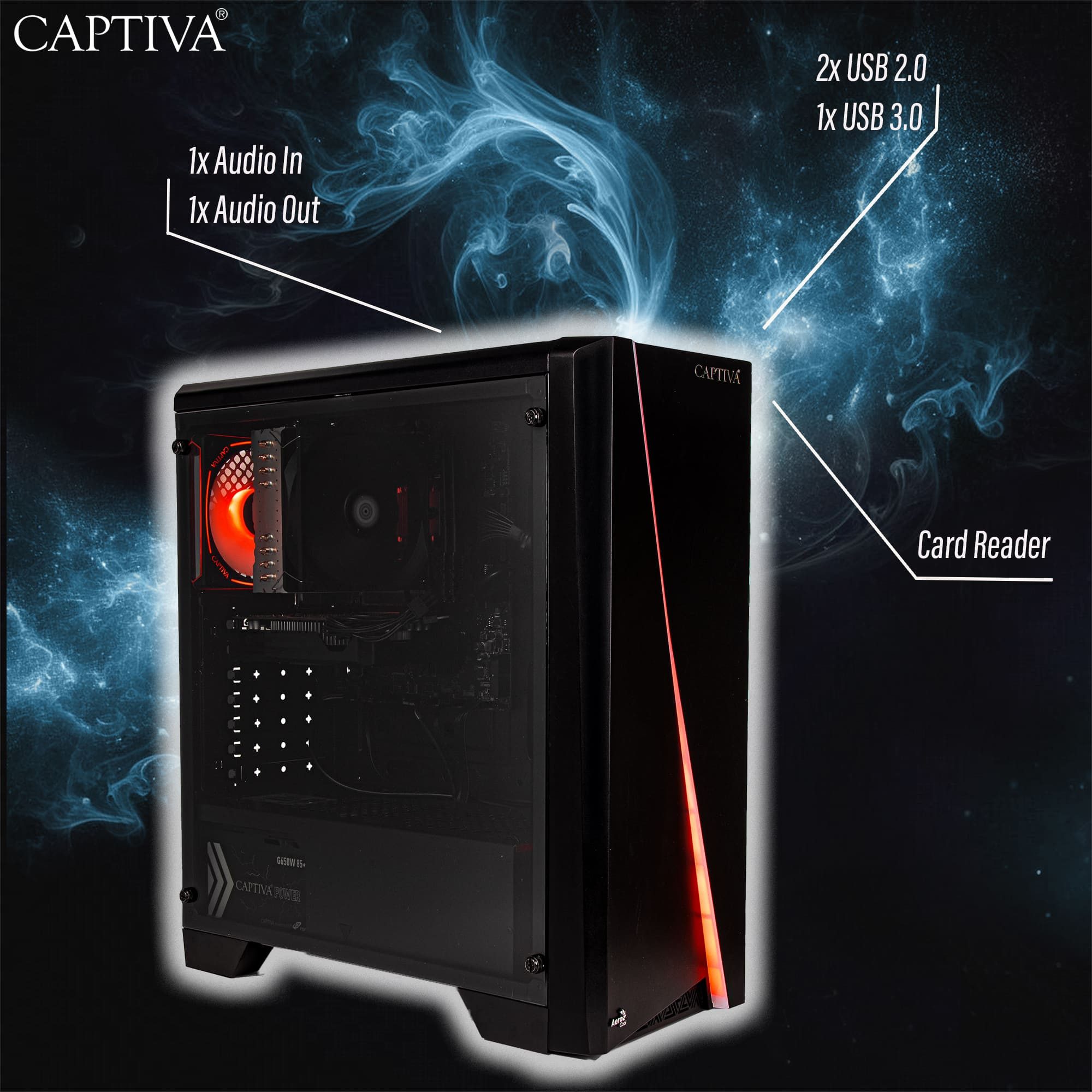 CAPTIVA Power Starter R85-869 TFT Bundle Business-PC-Komplettsystem (27", AMD Ryzen 5 5600G, Radeon Graphics, 32 GB RAM, 500 GB SSD)