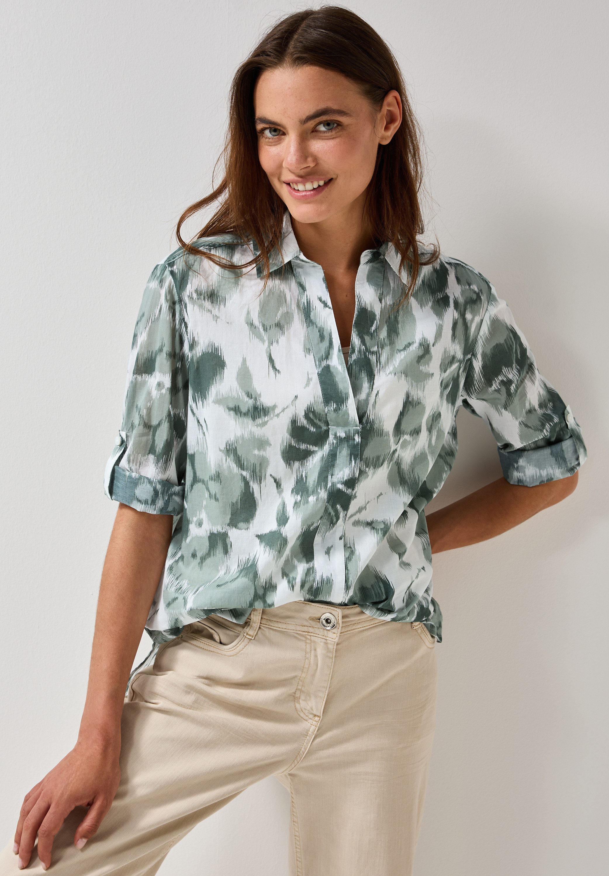CECIL Klassische Bluse mit 3/4 Ärmeln