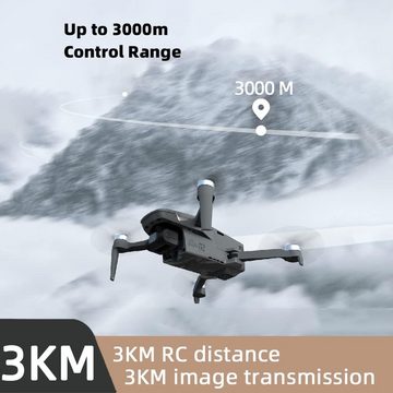 X-Verse Faith2 MINI 3 Achsen Gimbal, RC 3KM, GPS FPV Faltbarer Quadcopter Drohne (4K, mit Bürstenlosem Motor, 26 Minuten Flugzeit, 3 Batterien)