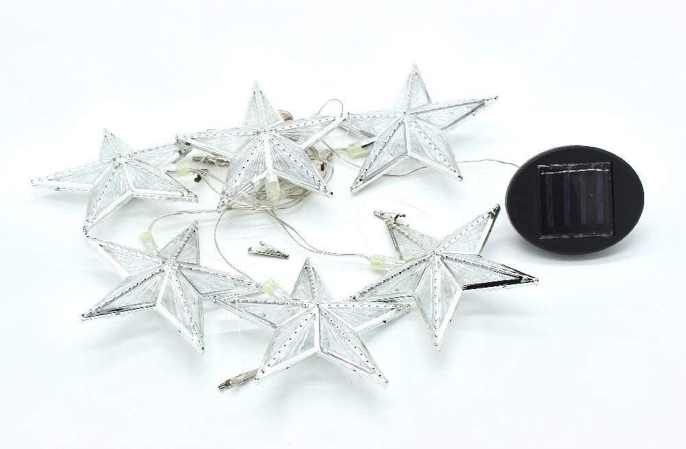 Luna24 simply great ideas... Gartenleuchte Solar LED Lichterkette Sterne 6teilig, Solarlampe, Weihnachten