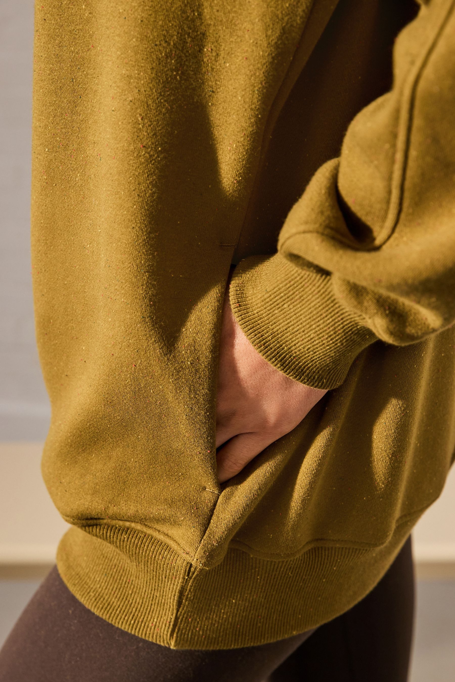 Next Longsweatshirt Angerautes Relaxed Fit Oversized-Sweatshirt (1-tlg)