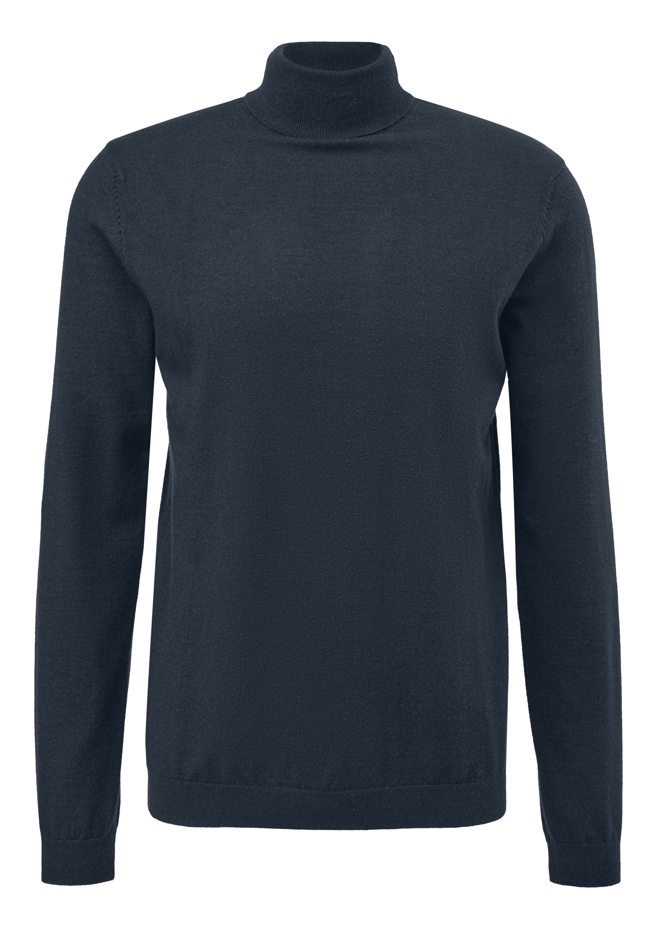 QS Longpullover Strickpullover Rollkragenpullover