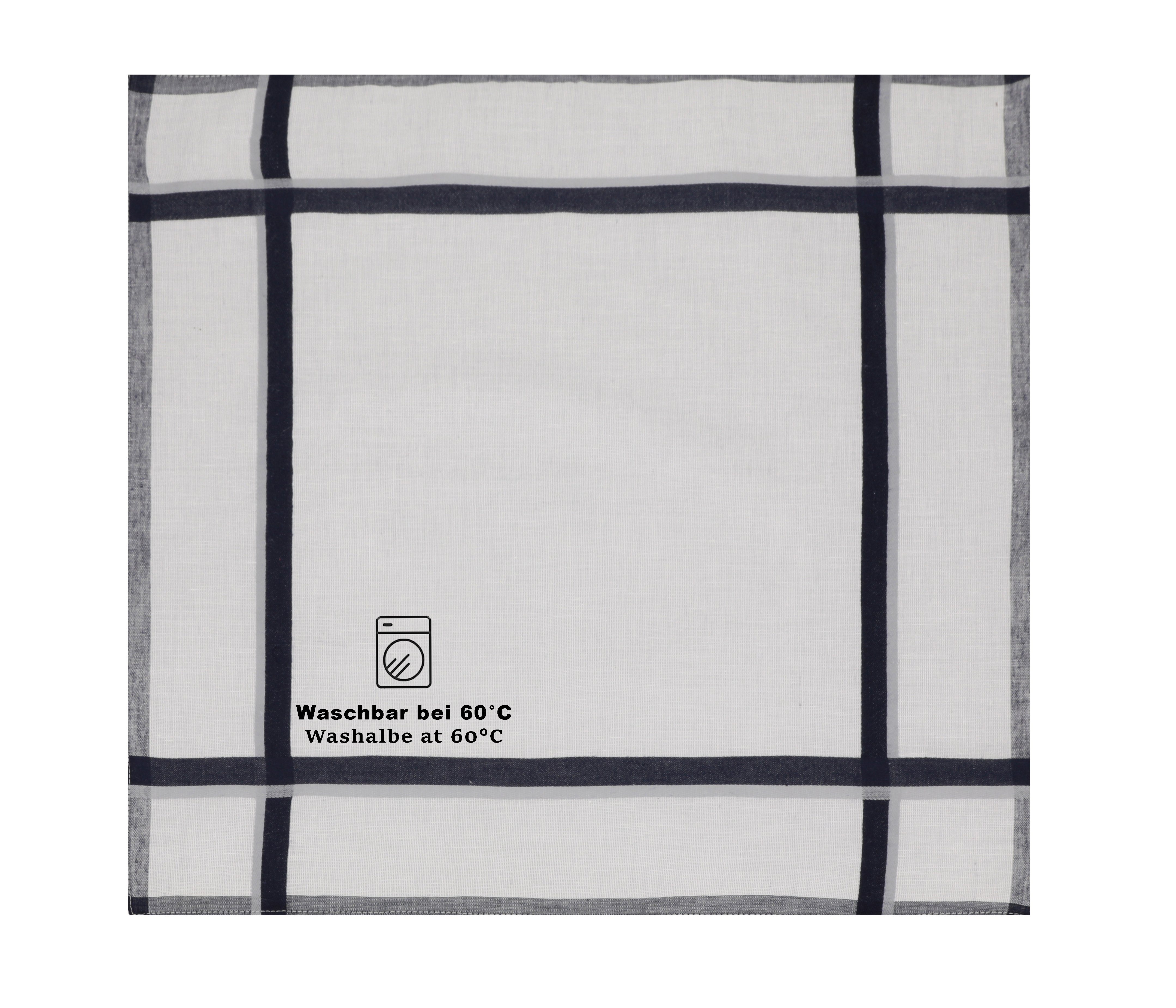 Betz Taschentuch Herren Stoff Taschentücher Set Leo 2 Dessin 8 Größe 40x40 cm, (Dessin 8, 6-St), 100% Baumwolle – Bild 4 von 4