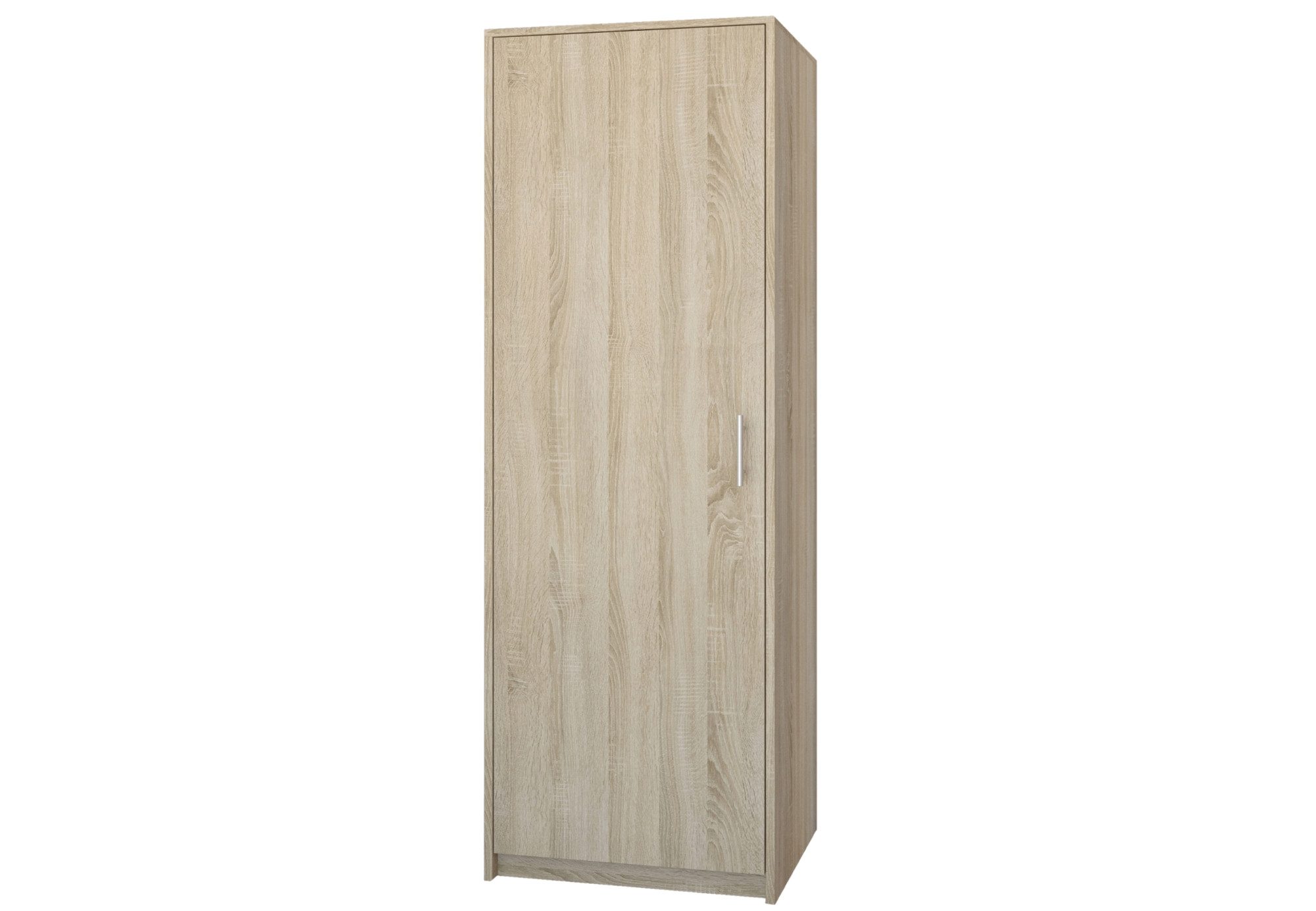 Home Collective Kleiderschrank Moderne mit 1 Tür, mit Kleiderstange und Einlegeboden (Platzsparender Hochschrank für Schlafzimmer, Flur, Kinderzimmer) 42x55x180 cm, Sonoma