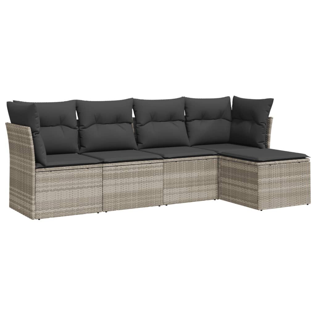 vidaXL Gartenlounge-Set 5-tlg. Garten-Sofagarnitur mit Kissen günstig online kaufen