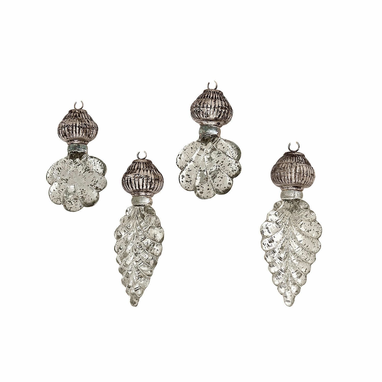 Mirabeau Christbaumschmuck Anhänger 4er Set Géraudet antiksilber, none