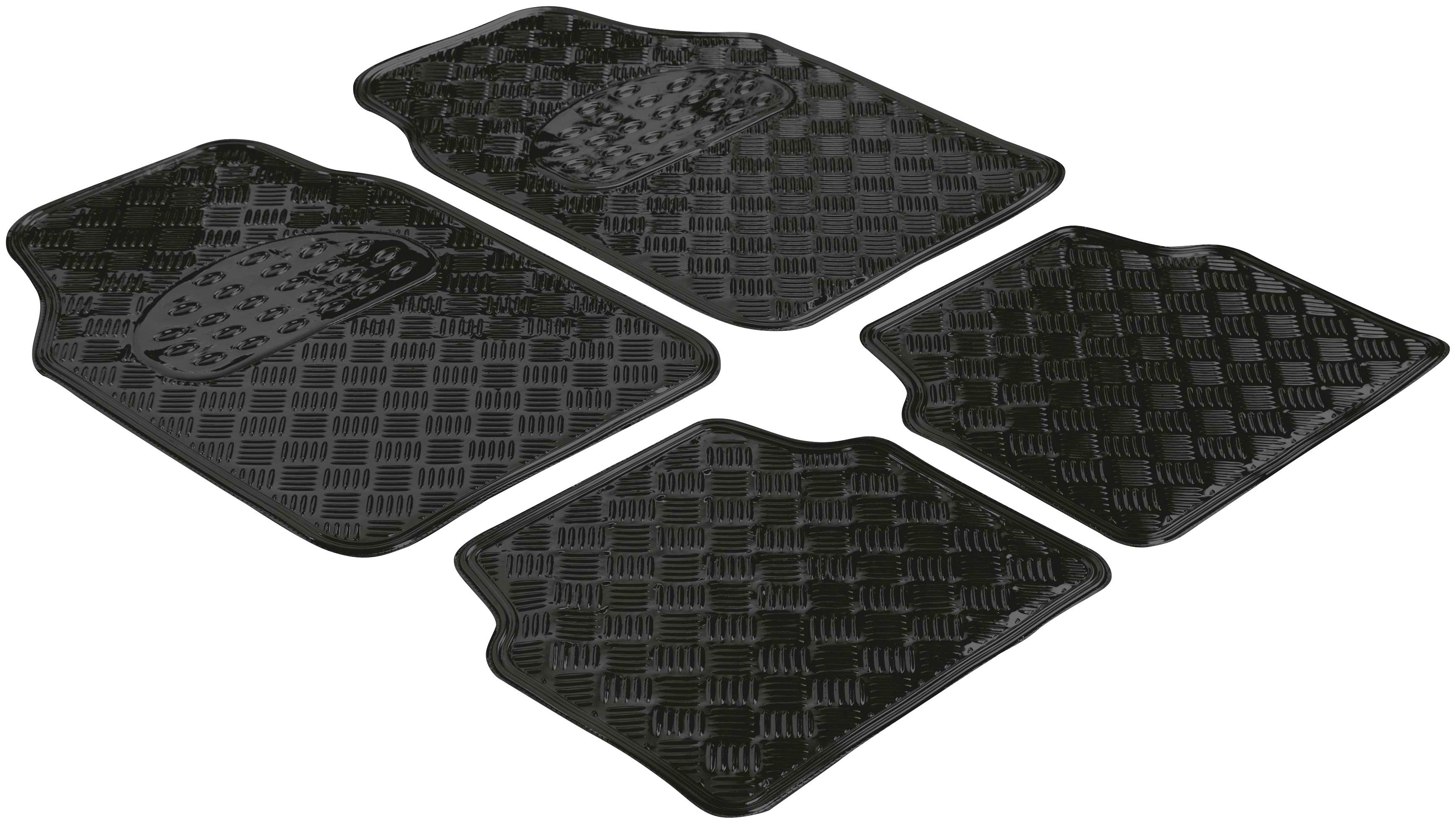 WALSER Universal-Fußmatten »Metallic Riffelblech look«, Kombi/PKW, (Set, 4  St.) online kaufen
