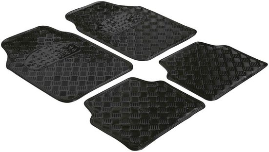 WALSER Universal-Fußmatten »Metallic« (4 Stück), Kombi/PKW