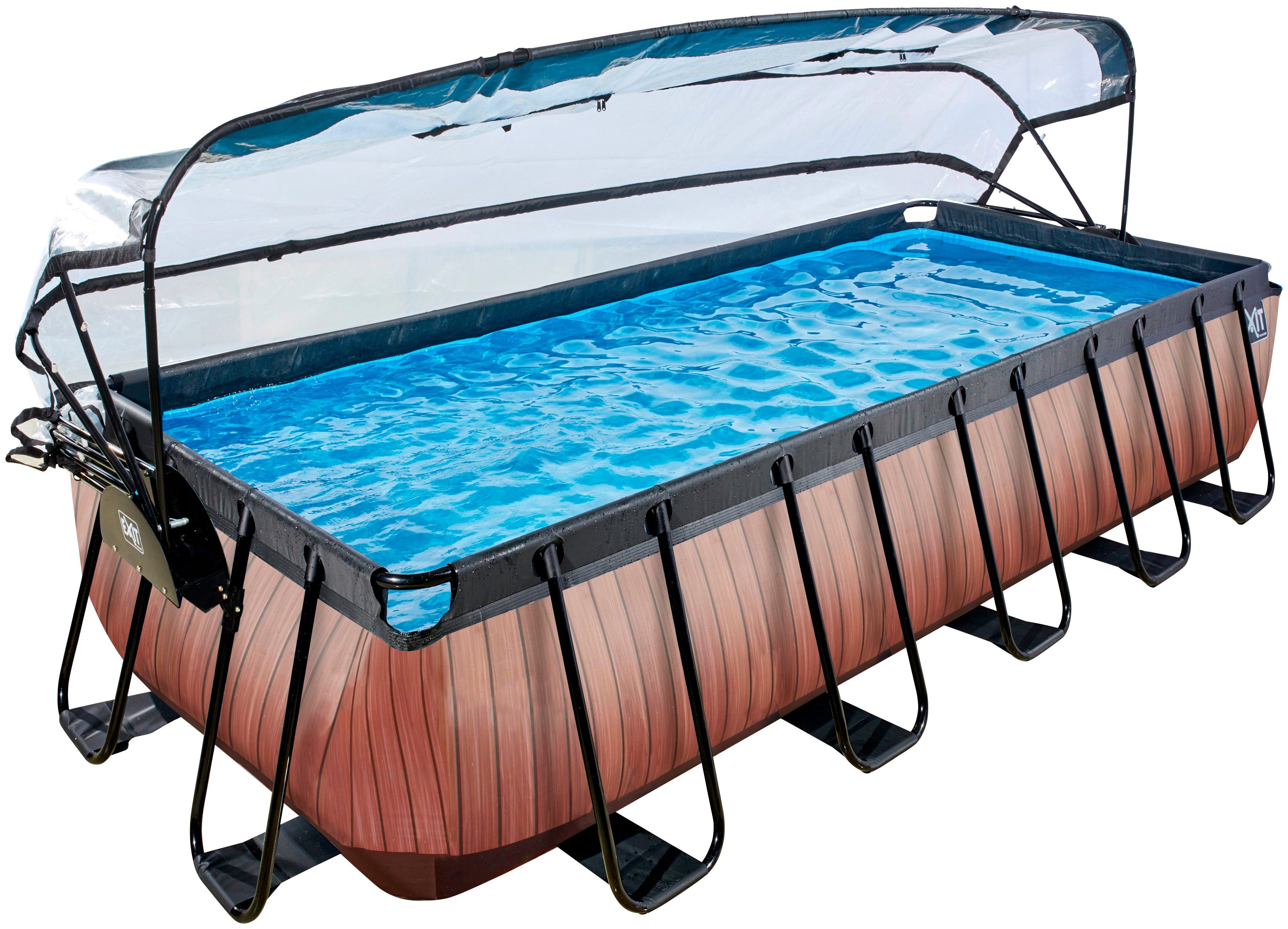 EXIT Framepool inkl. multifunktionaler Poolabdeckung (Set, günstig online kaufen