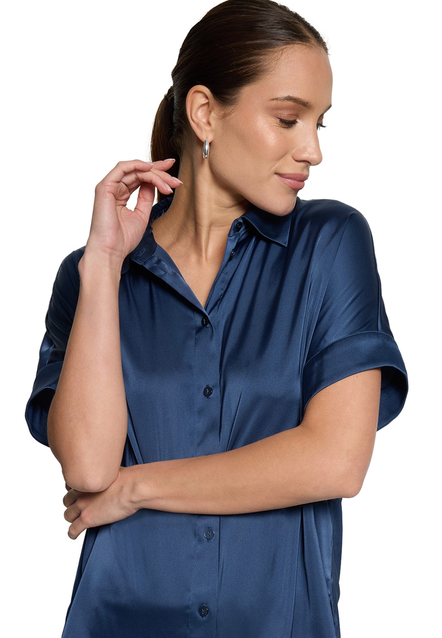 Zero Hemdbluse Damen mit Streifen