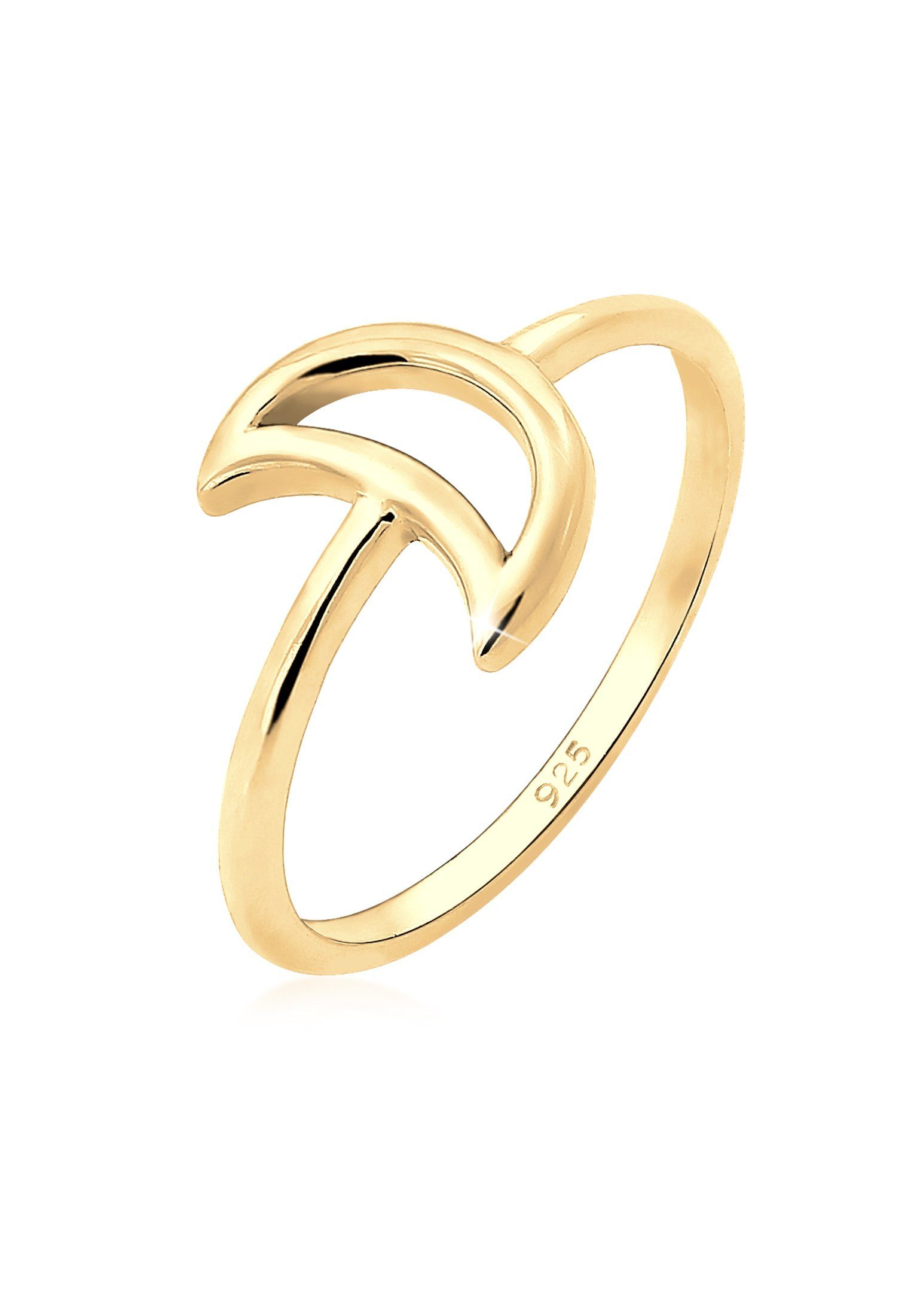Fingerring Halbmond 925 Sterling Silber