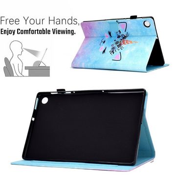 Wigento Tablet-Hülle Für Samsung Galaxy Tab A8 2021 X205 X200 Design Motiv 4 Kunstleder Hülle Cover Tablet Tasche Case Neu