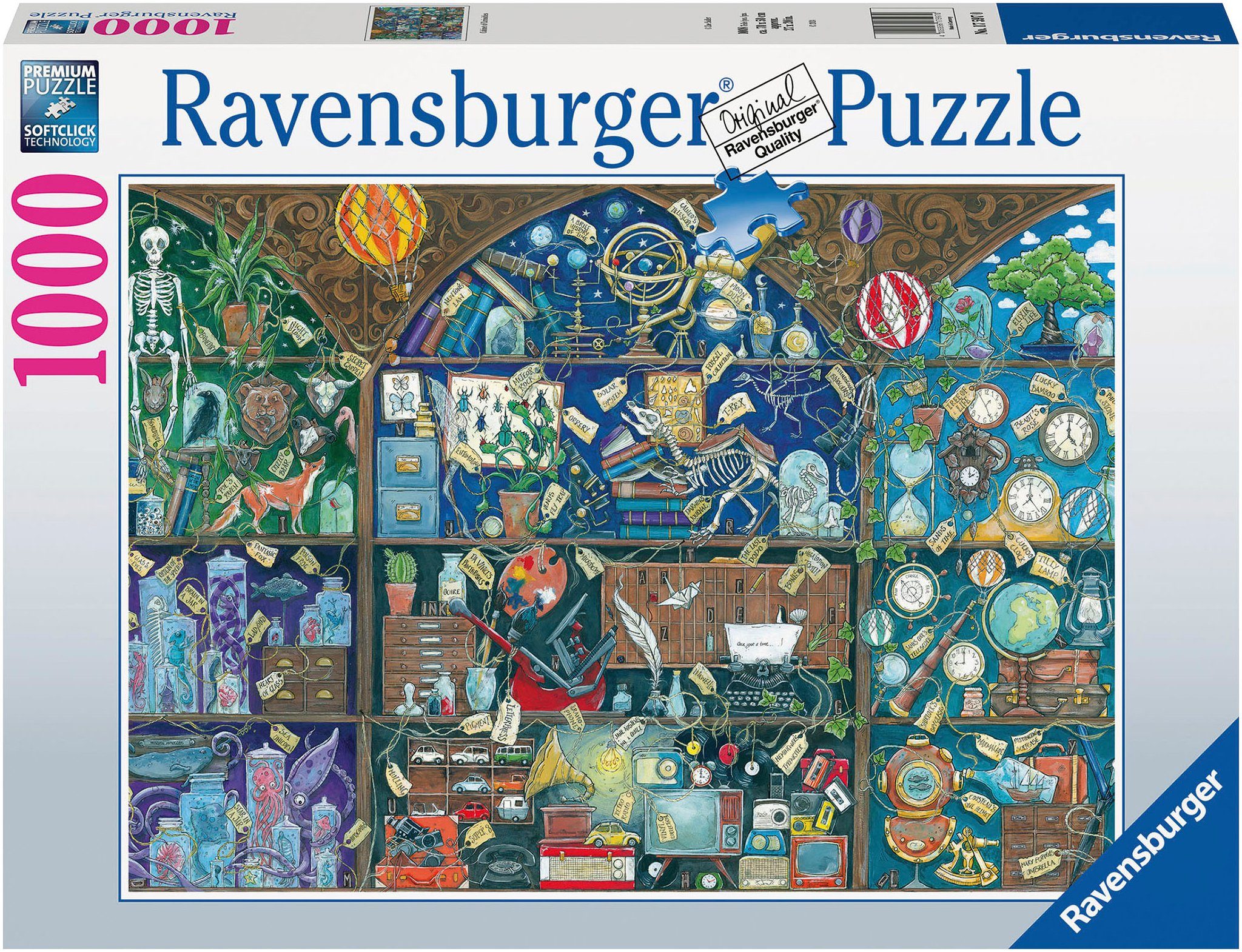 Ravensburger Puzzle Cabinet of Curiosities, 1000 Puzzleteile, Made in Germany, FSC® - schützt Wald - weltweit