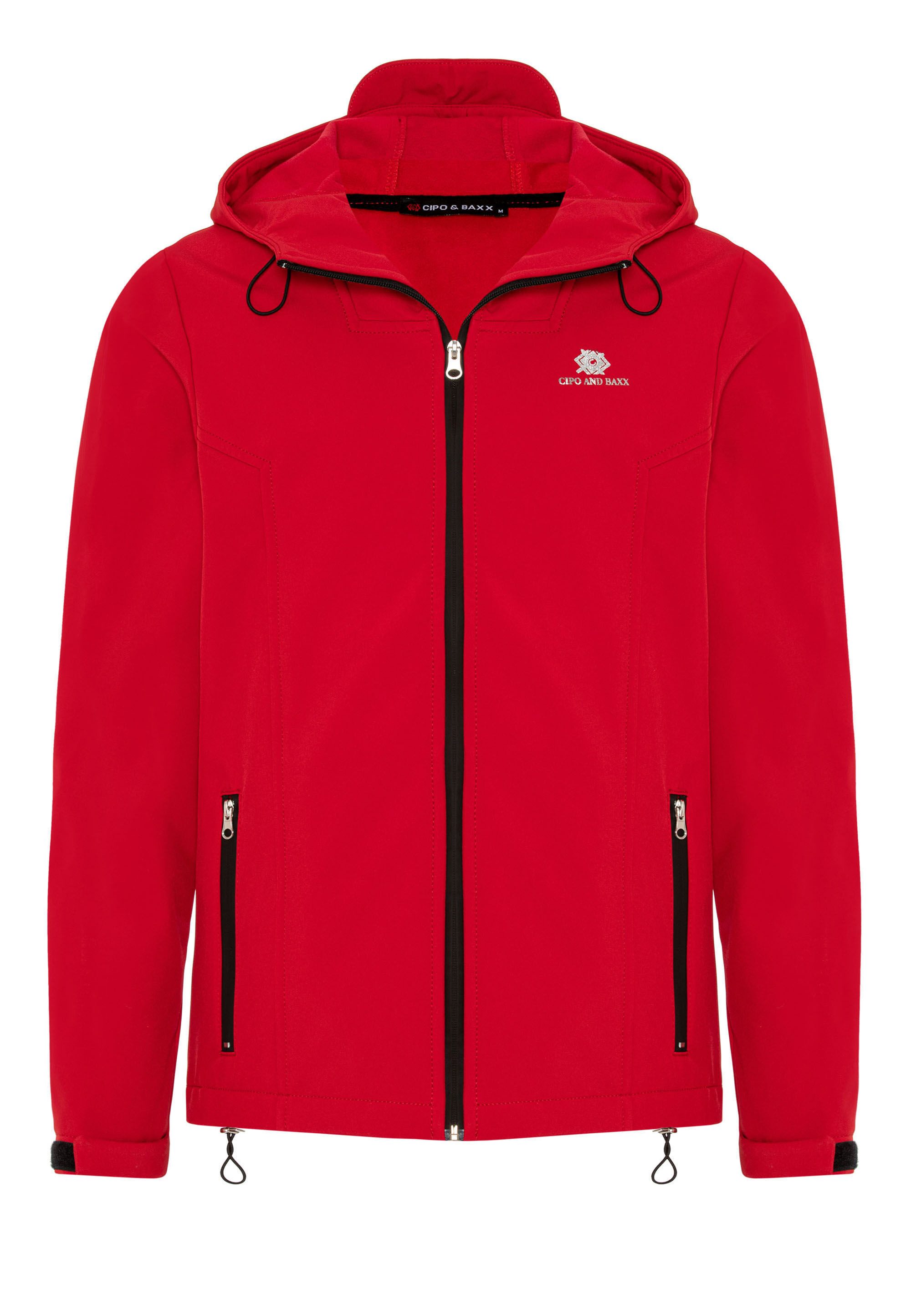 Cipo & Baxx Funktionsjacke "CJ289" im unifarbenen Look