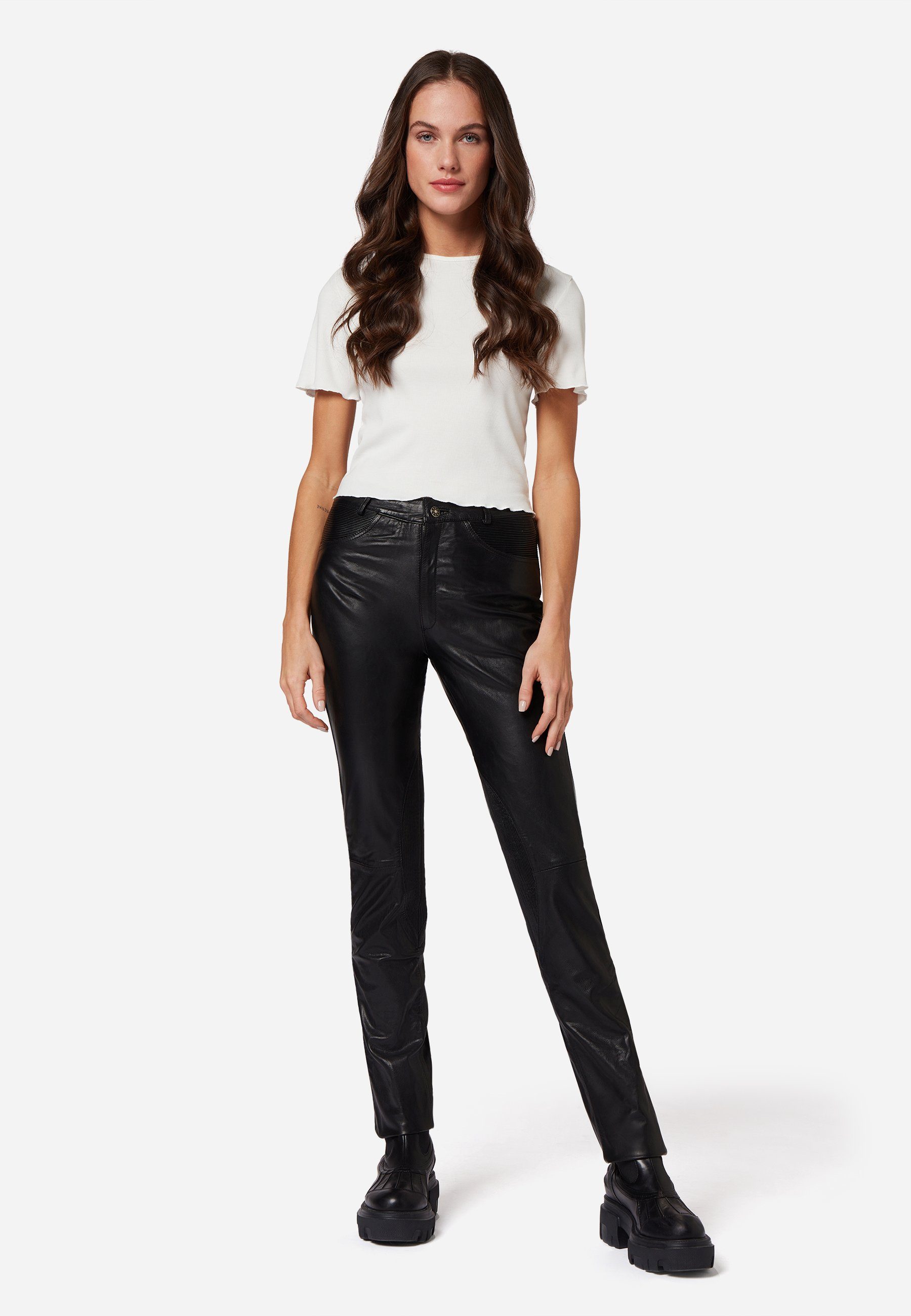 RICANO Lederhose 9810 High Waist Lederhose günstig online kaufen
