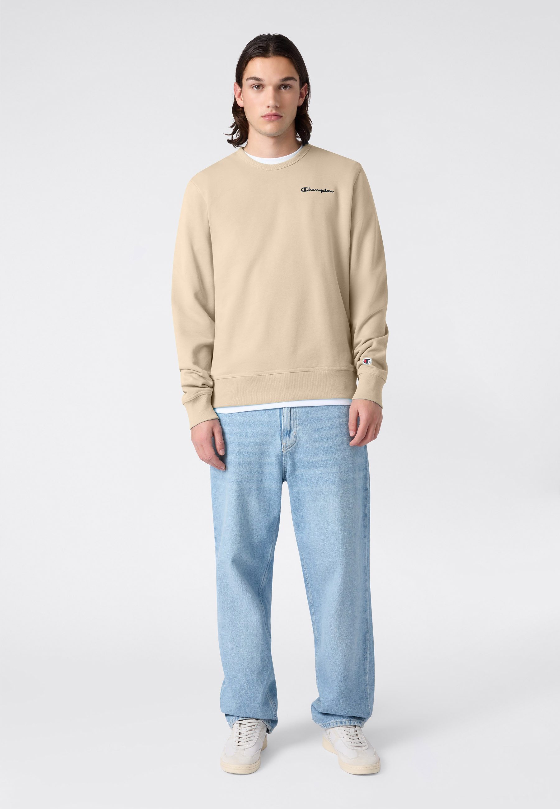 Champion Sweatshirt ICONS CONTRAST Terry Crewneck Sweatshirt mit Rundhalsausschnitt, ohne Verschluss, aus Baumwolle und Polyester – Bild 3 von 4