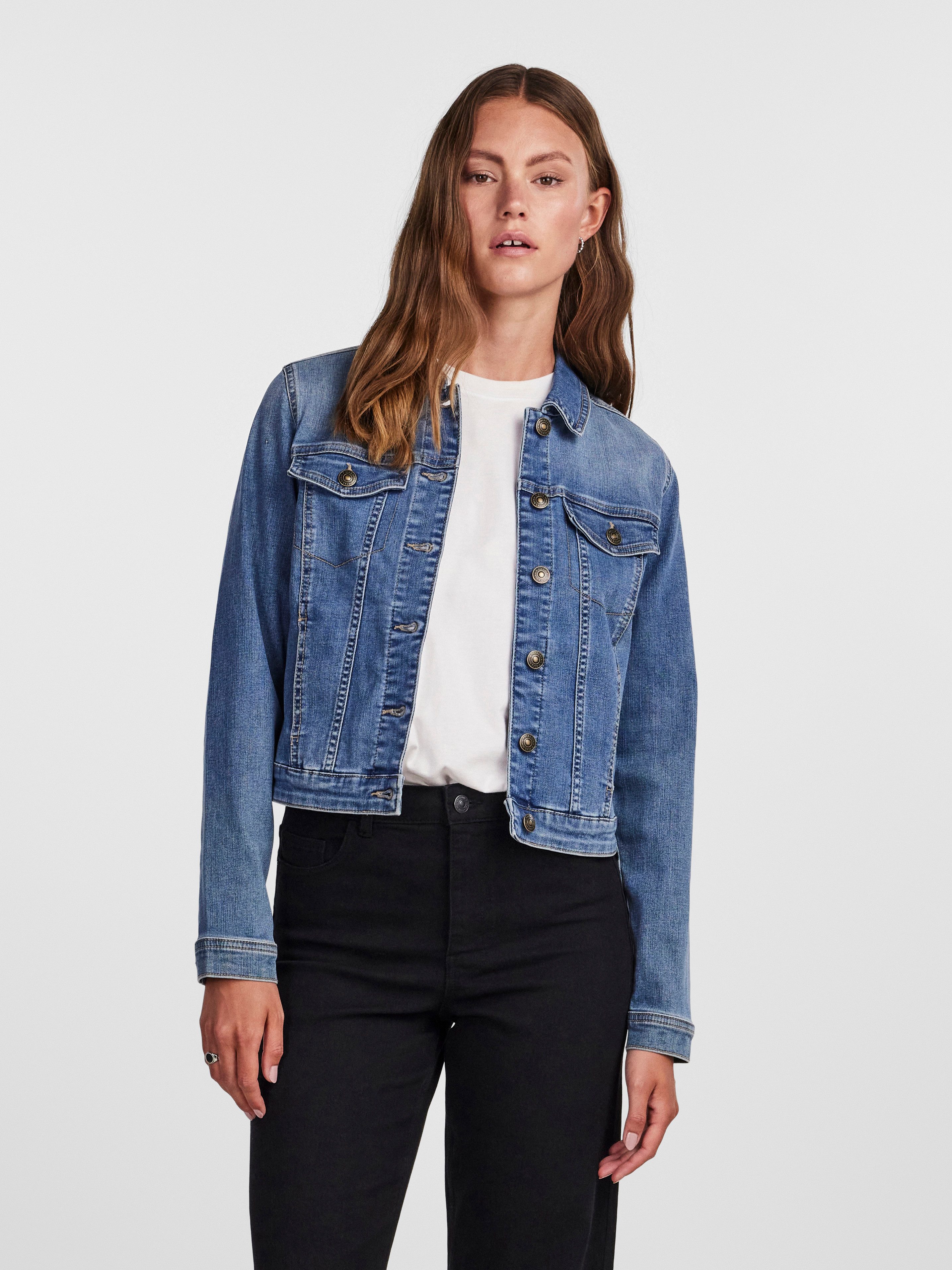 pieces Jeansjacke PCOIA LS DNM JACKET MB NOOS BC