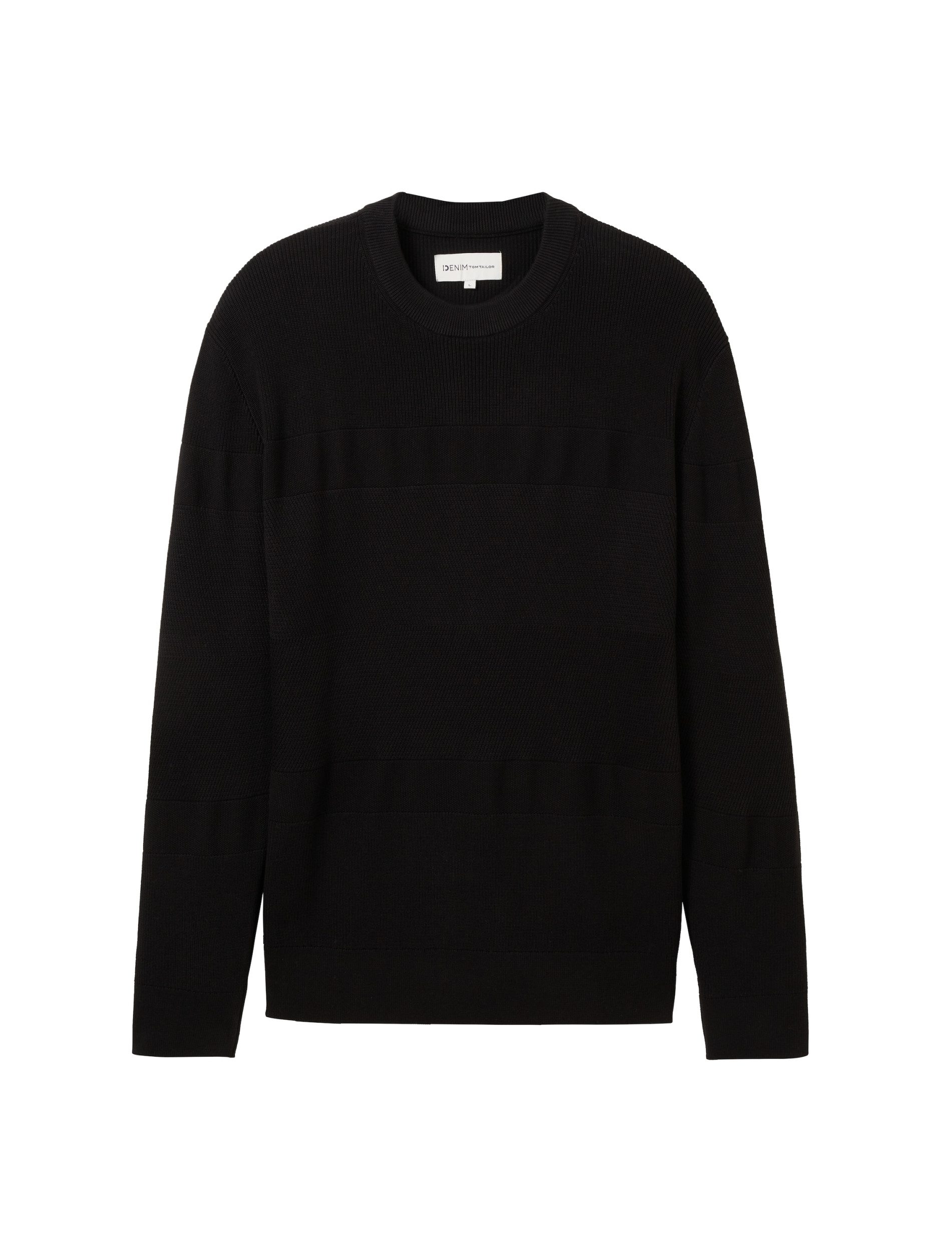 TOM TAILOR Denim Strickpullover structure mix crewneck knit 29999