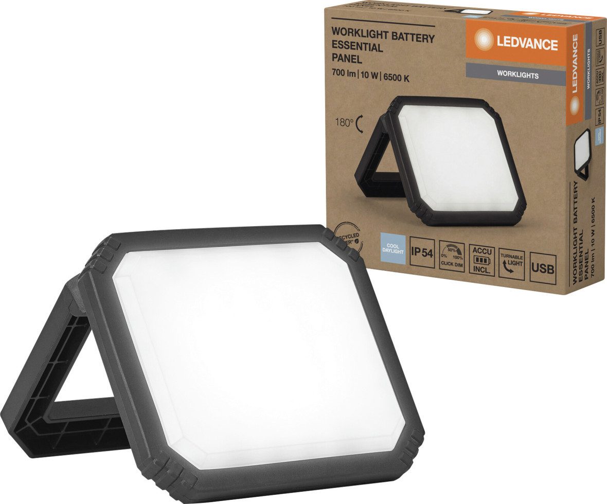 Ledvance Baustrahler Ledvance LED Arbeitsleuchte Worklight Essent mit, Inkl. Leuchtmittel, Nicht dimmbar ohne Bewegungsmelder