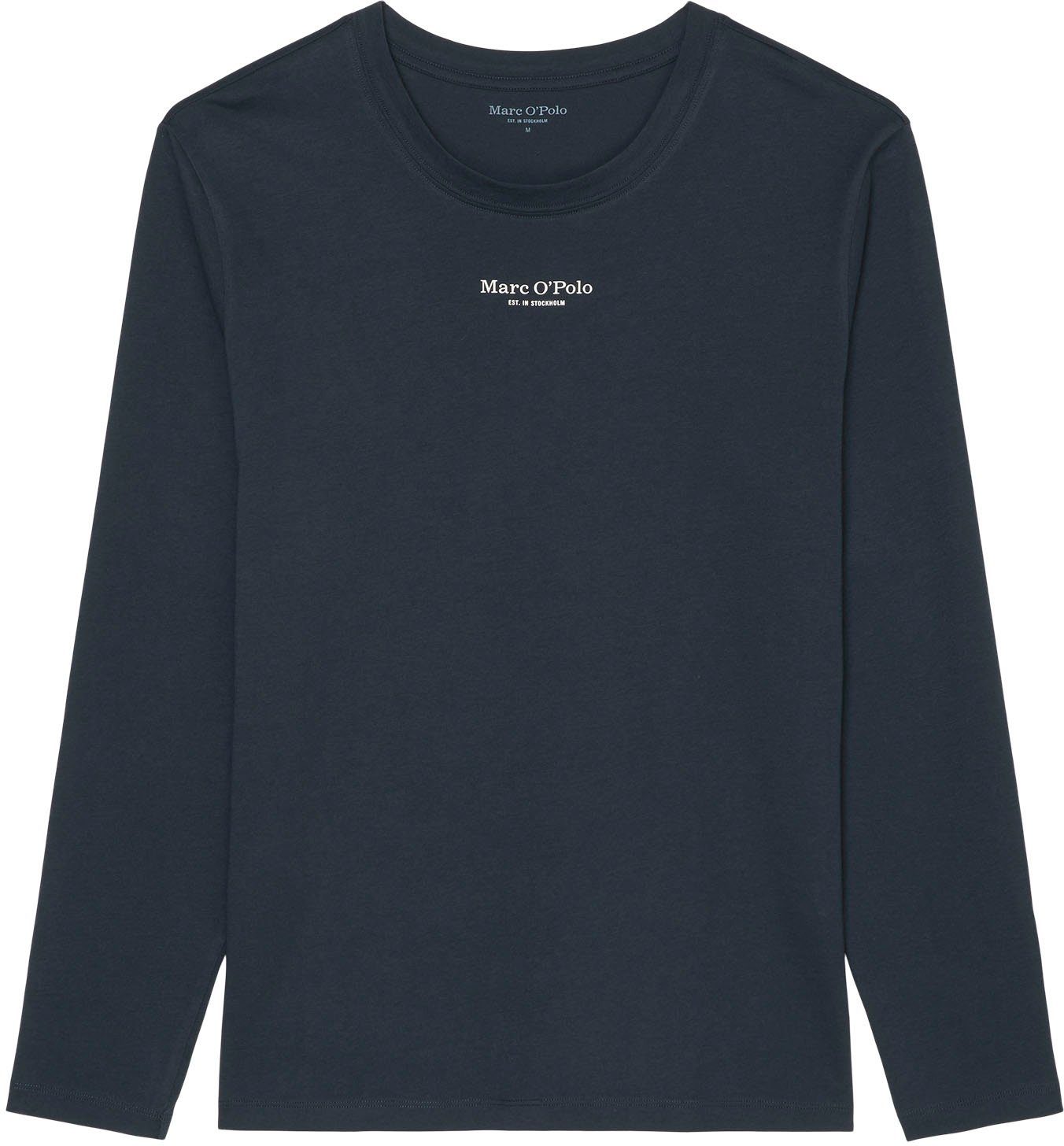 Marc O'Polo Langarmshirt Mix & Match Cotton mit Langarm und Logoprägung günstig online kaufen
