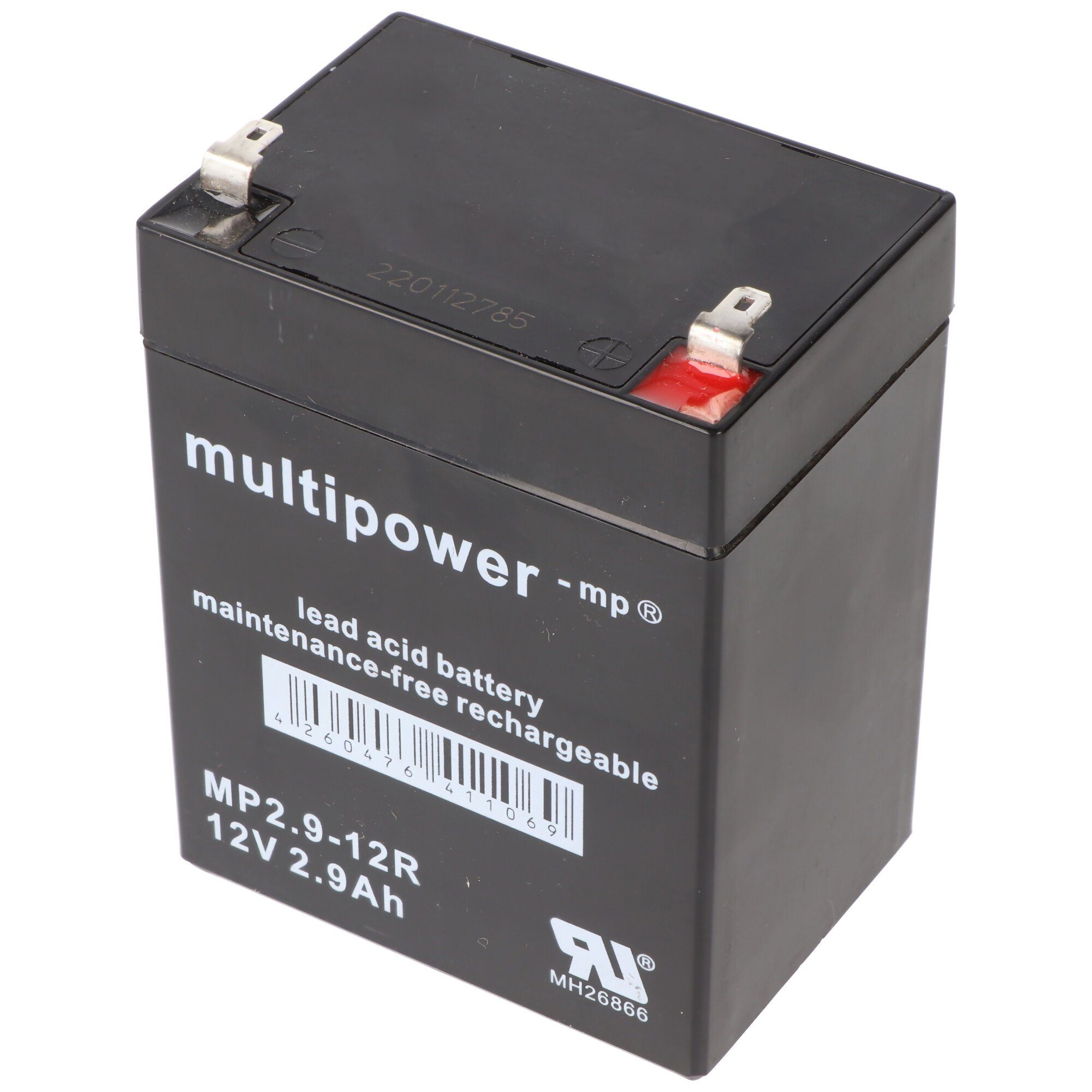 MultiPower MP2,9-12R Blei Akku mit Faston 4,8 mm 12V, 2900mAh Akku