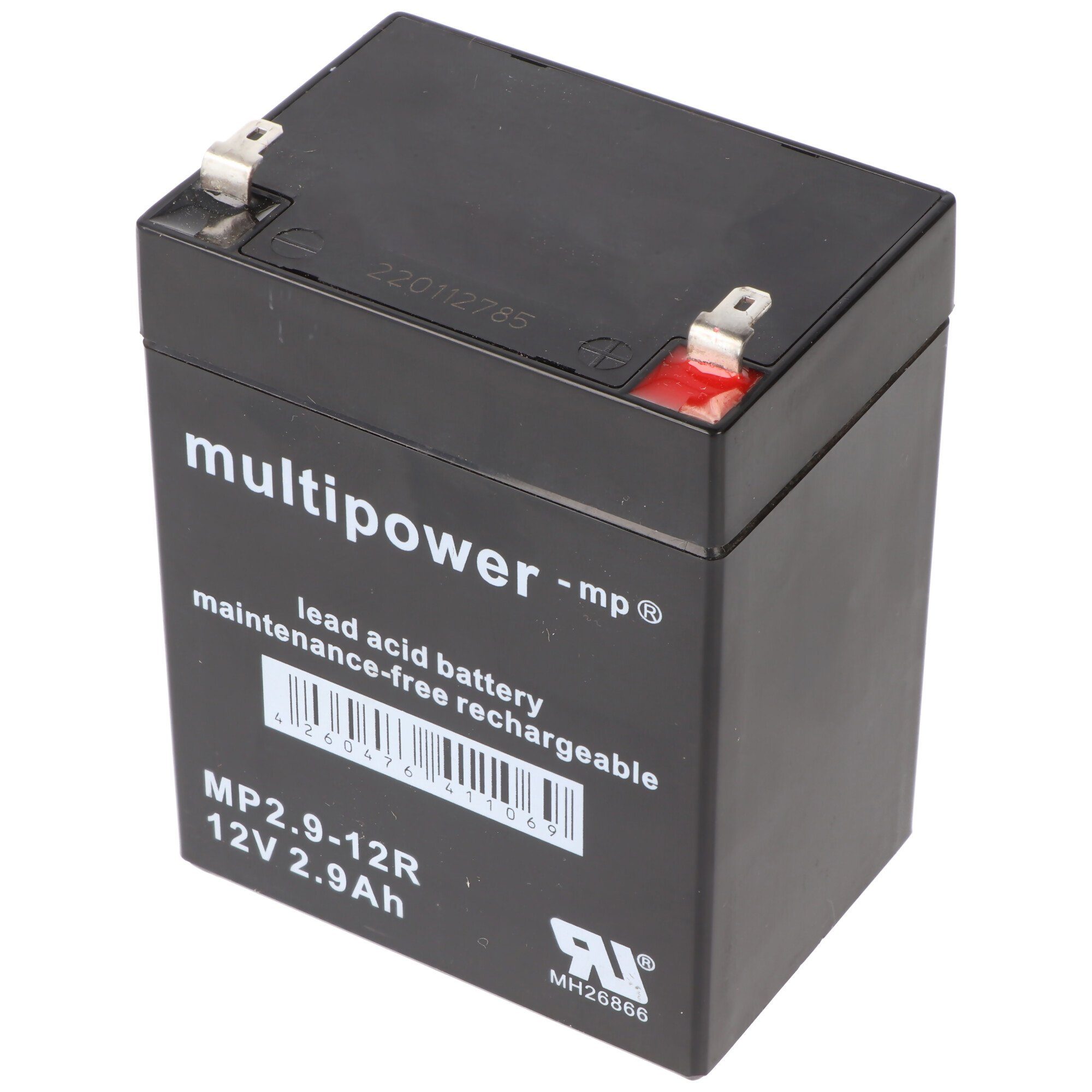 Multipower MultiPower MP2,9-12R Blei Akku mit Faston 4,8 mm 12V, 2900mAh Akku 2900 mAh (12,0 V)