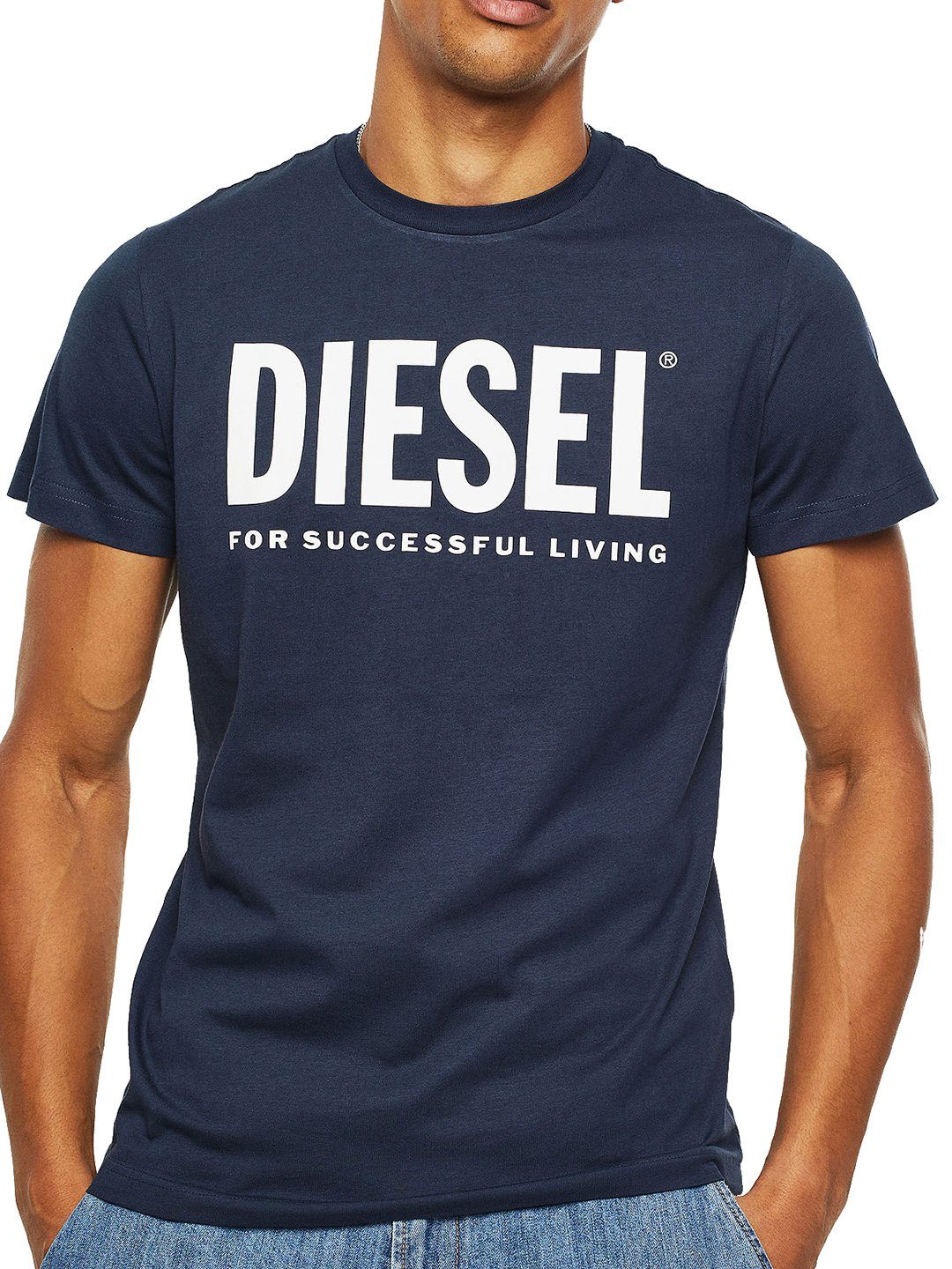 - Rundhalsshirt Shirt 81E Diesel Fit Regular T-DIEGO-LOGO Logo