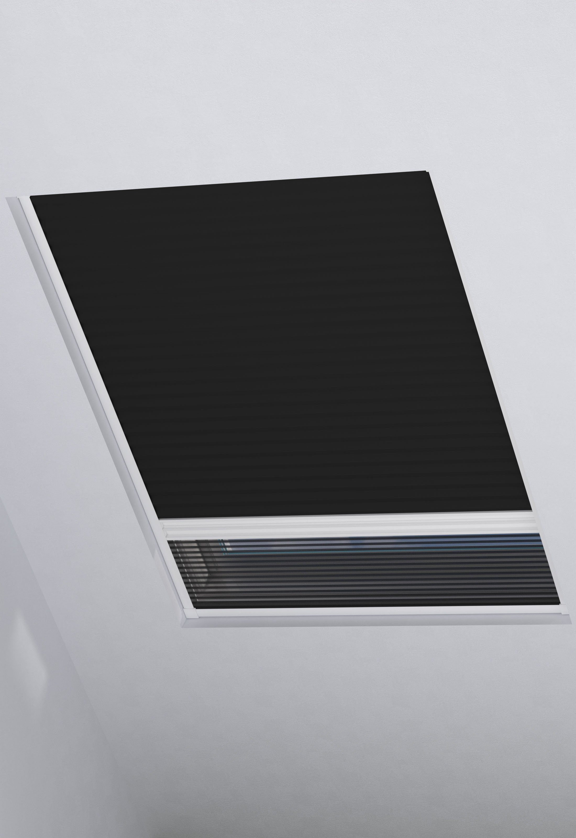 my home Insektenschutzplissee Mika, Lichtschutz, mit Bohren, in Führungsschienen, verschraubt, Insektenschutz und Wabenplissee in einem