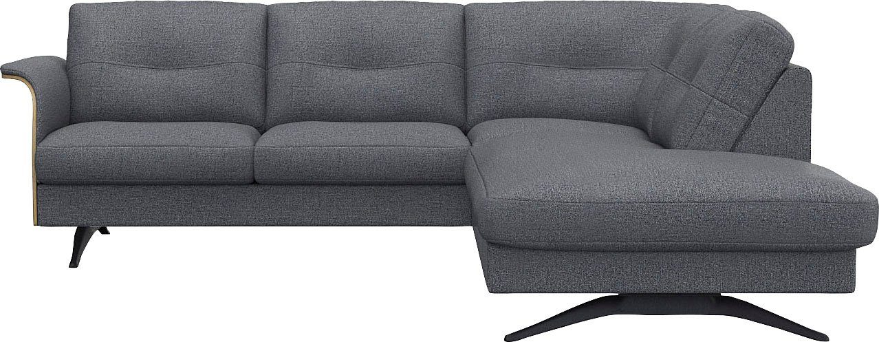 FLEXLUX Ecksofa Glow, super bequem durch hochwertigem Sitzaufbau mit Federkern, L-Form, Modernes skandinavisches Design