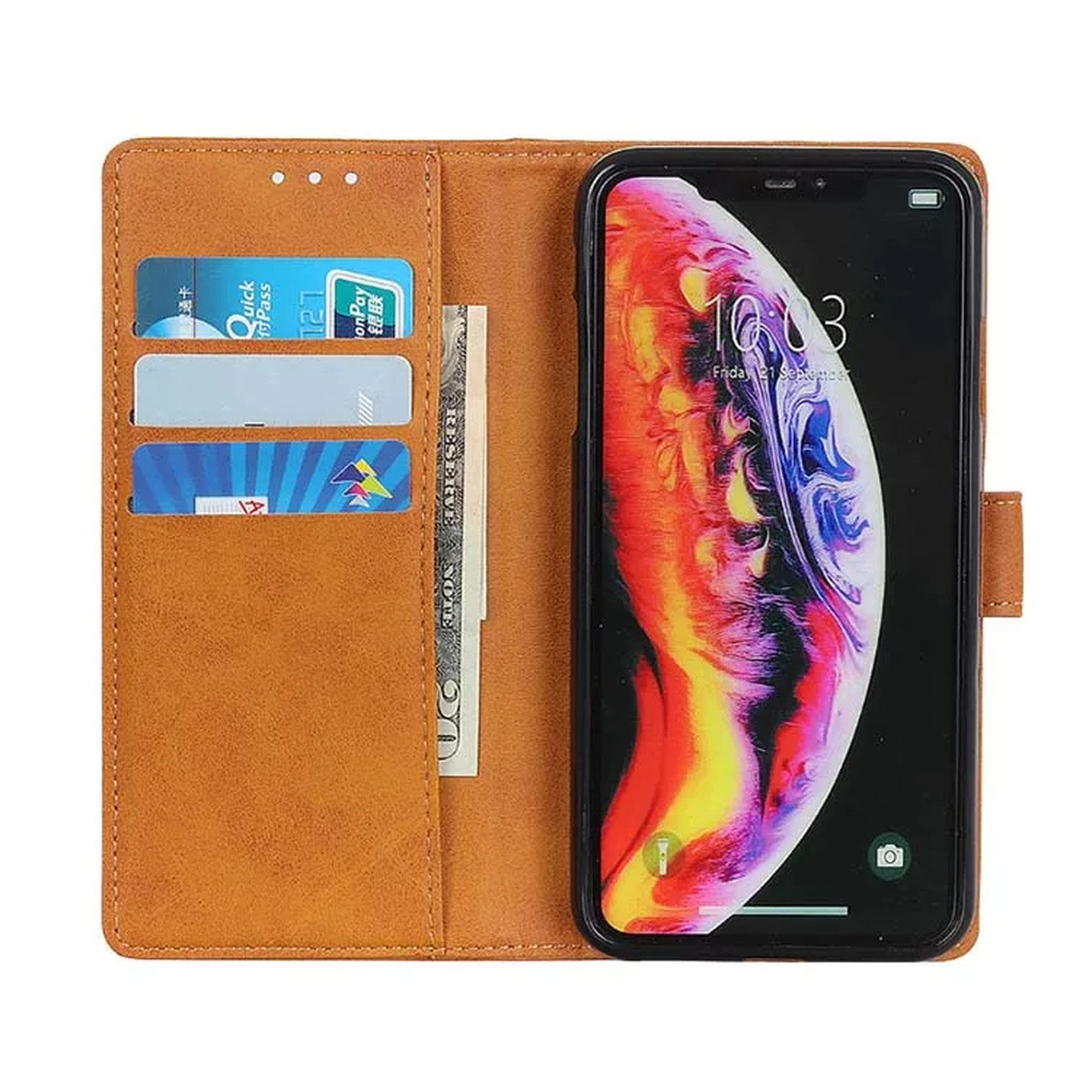 IKHEMalarka Handyhülle fur Apple iPhone 12,13,14,15 Schutzhülle Handy Tasche, Premium Leder