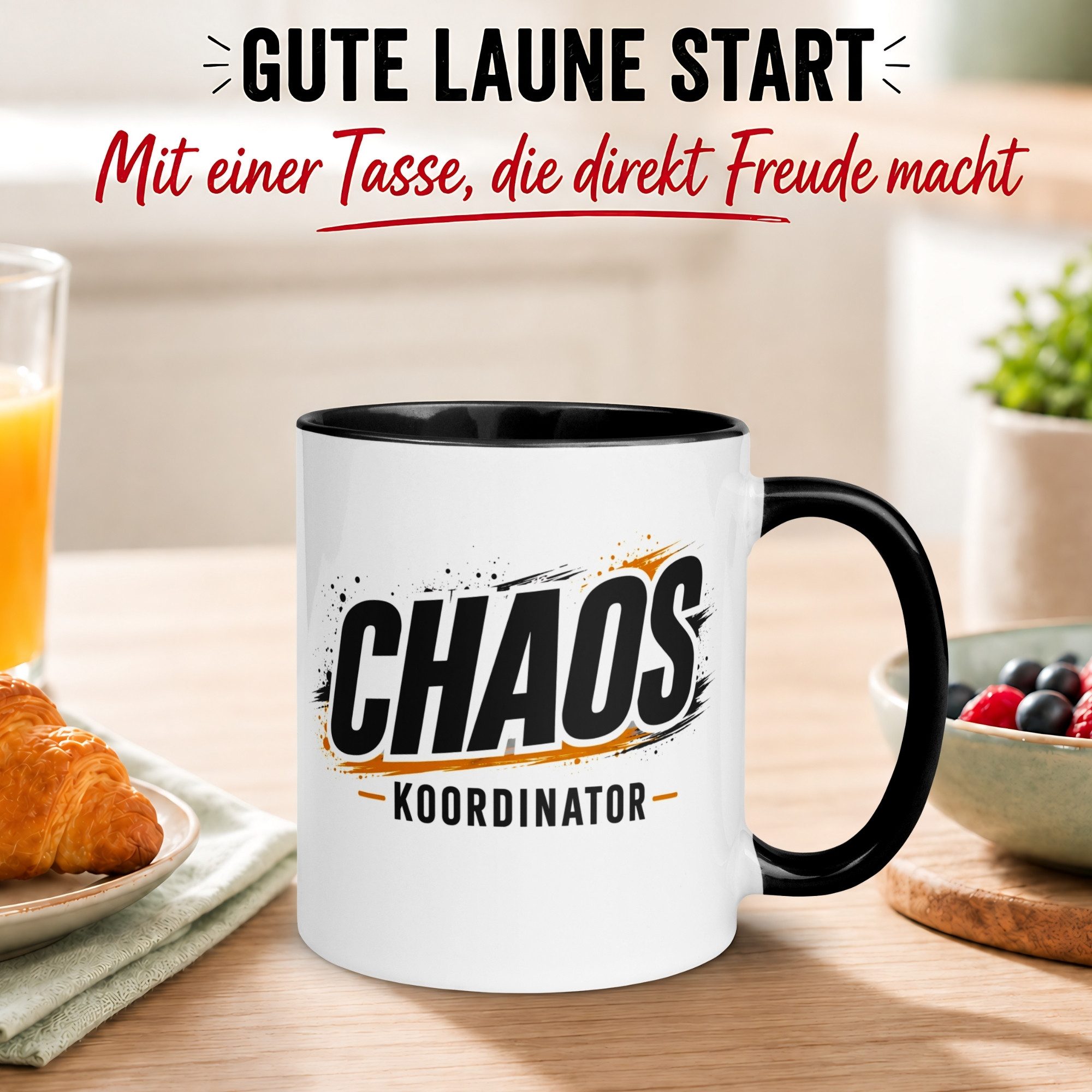 Momentals Tasse Kollege – „Chaos Koordinator“ – Bester Arbeitskollege Geschenk Becher, Gratis Versand · Links-&Rechtshänder · Spülmaschinenfest