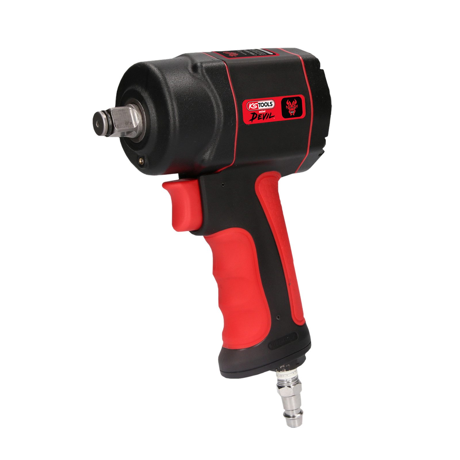 KS Tools Druckluft-Schlagschrauber Druckluft-Schlagschrauber KS-Tools 1/2" 1084 Nm miniDEVIL, 1084 Nm, (Auto, LKW, Motorrad, Werkstatt, Rennstrecke)