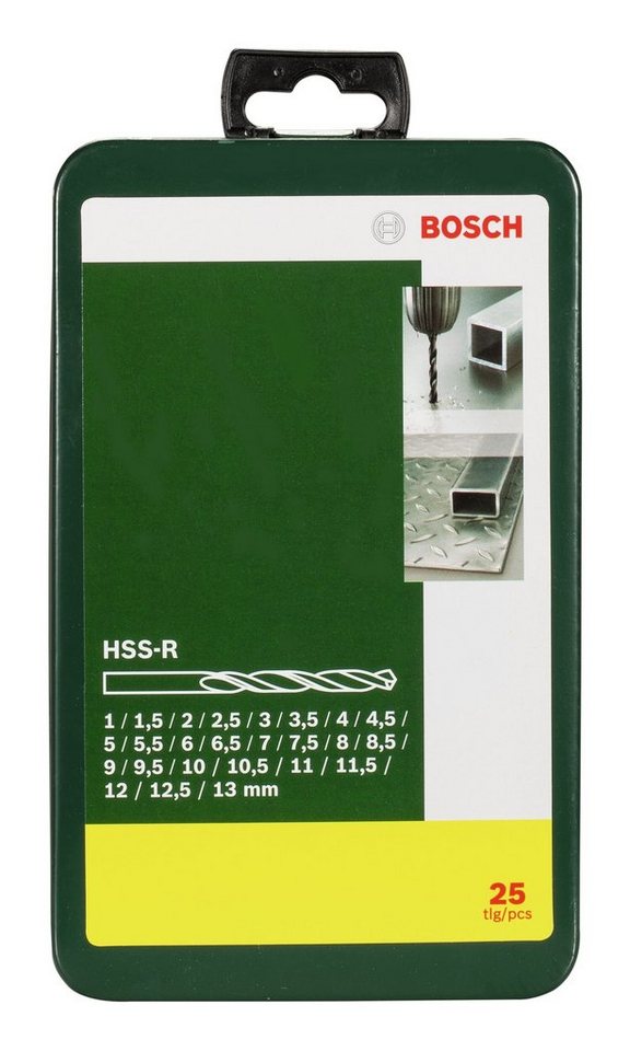 Thumbnail - BOSCH Metallbohrer, (25 Teile), HSS-R Set in Metallkassette - 1 - 13 mm, 25-teilig