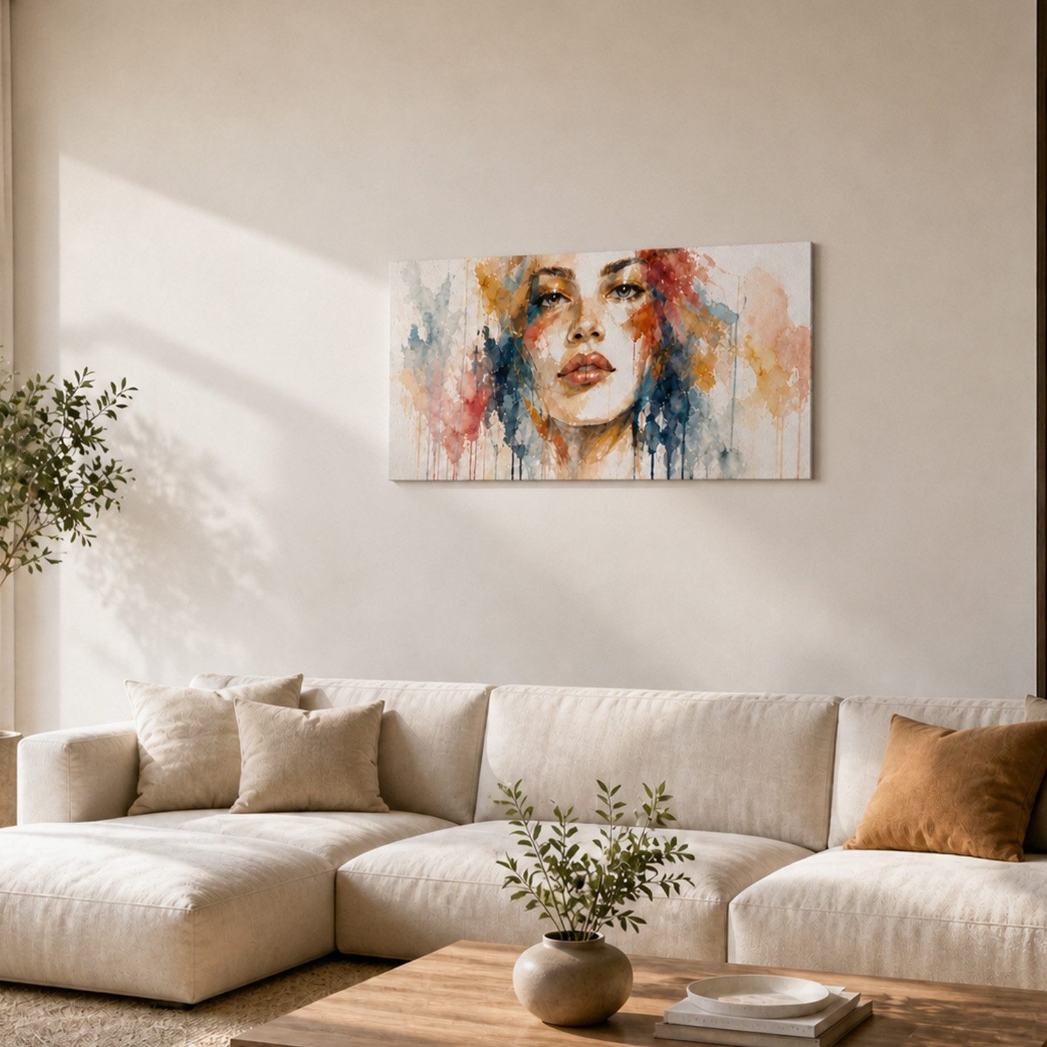 M MERCEO Leinwand Künstlerleinwand 60x120cm 2er Set - Weiße Leinwand zum Bemalen, 2er-Set Leinwand 60x120cm (zum Bemalen, Baumwolle, Keilrahmen,280g/m) – Bild 5 von 5