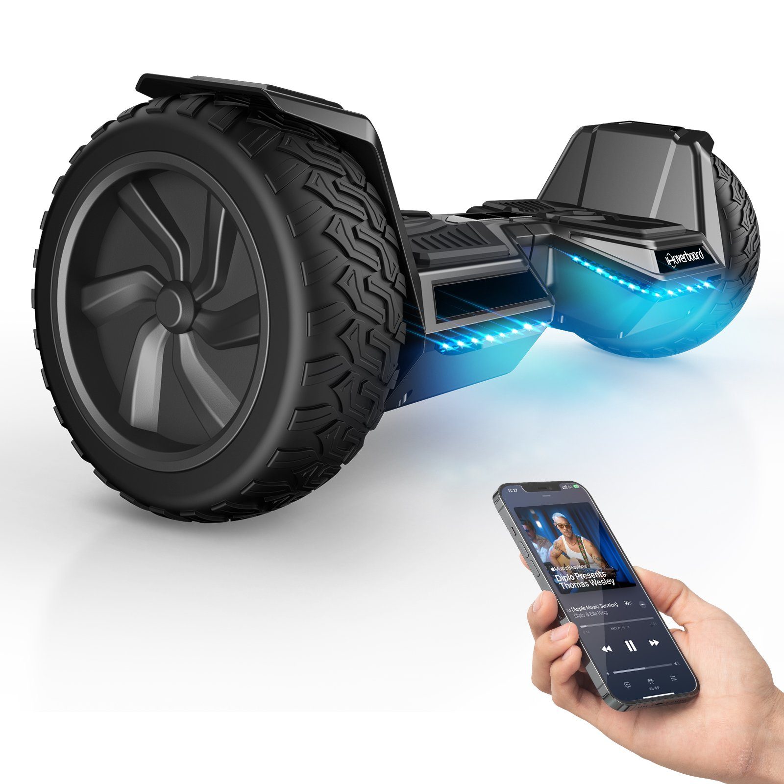iSinwheel Balance Scooter H8Pro Hoverboard Offroad 8,5 Zoll mit Bluetooth Lautsprecher, 700,00 W, 20,00 km/h