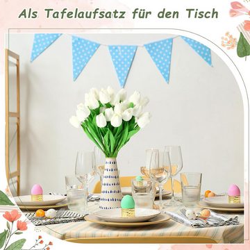 Kunstblume Künstliche Tulpen Gefälschte 30 Stück Künstliche Tulpen, Avisto, für Zuhause, Hochzeitsfeier, Party,Dekoration