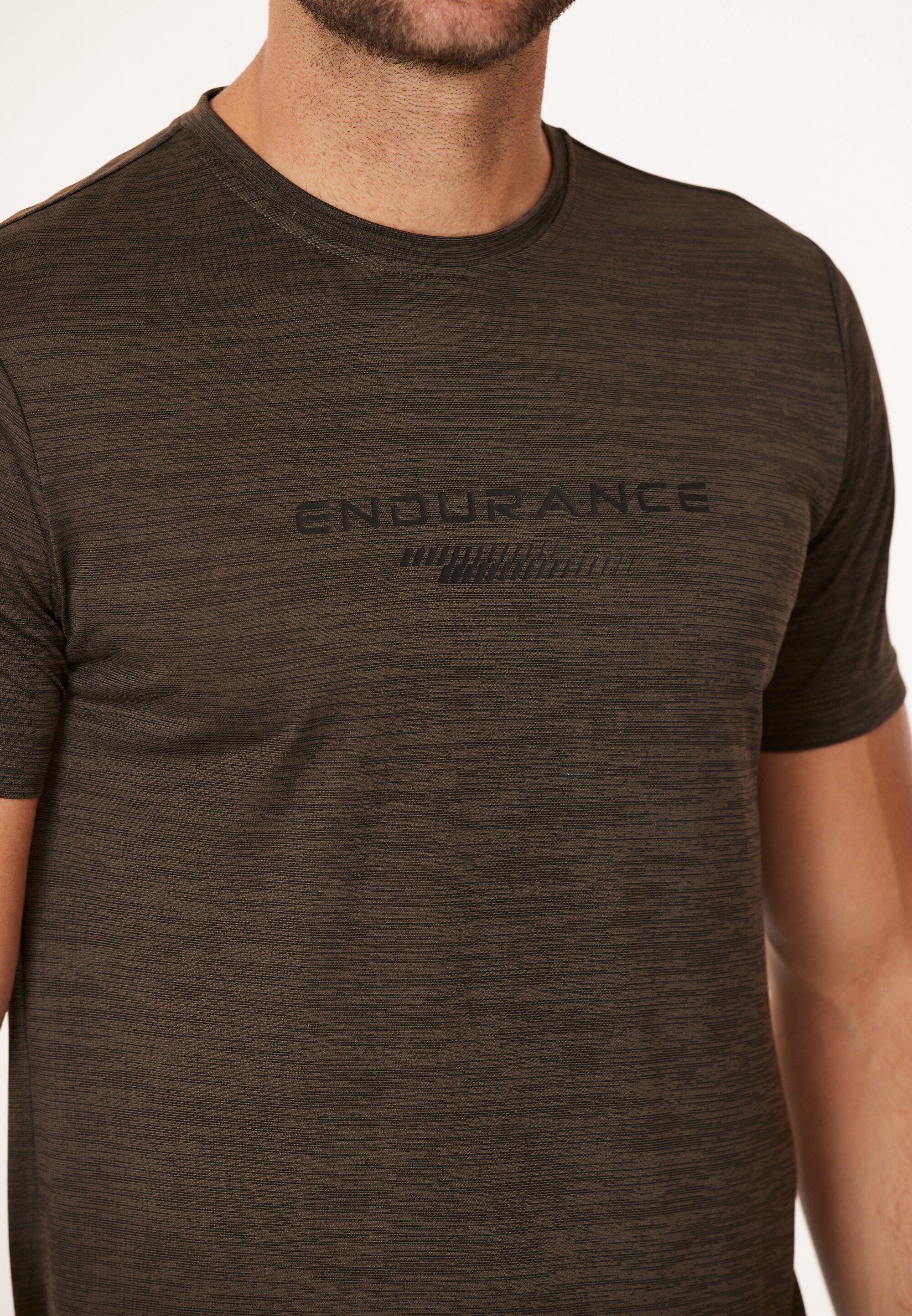 ENDURANCE Funktionsshirt PORTOFINO mit Quick dunkelbraun Dry-Technologie (1-tlg) praktischer