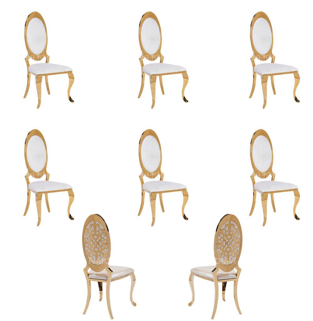 6x in Neu Stuhl Textil Stuhl Made Stühle Gruppe Sessel St), Set Europa Luxus Esszimmer (6 JVmoebel