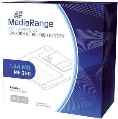 Mediarange MediaRange MR200 Disketten - 1,44 MB, 8,89 cm (3,5 Zoll) Diskette, Netzwerk-Adapter