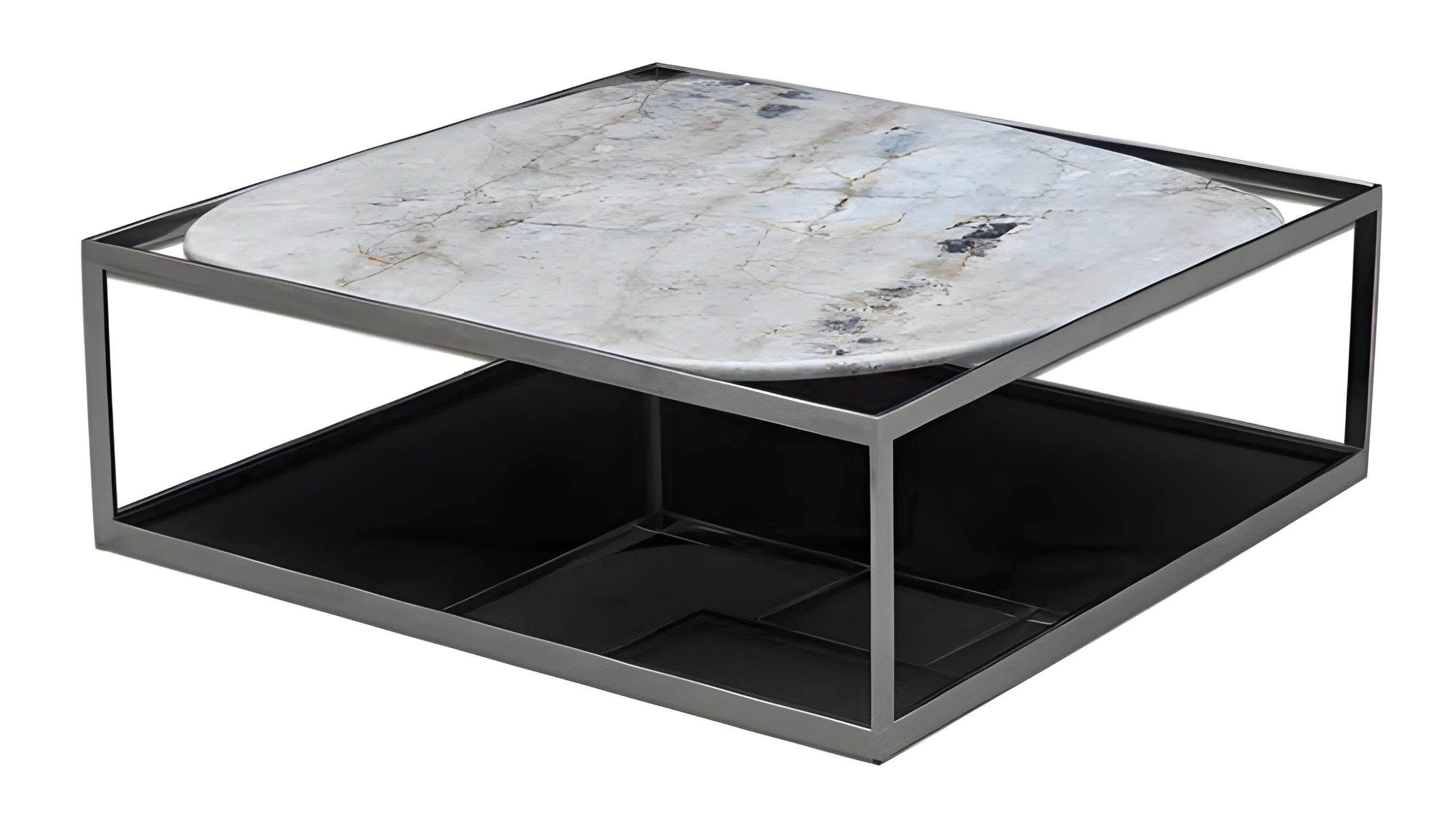 JVmoebel Couchtisch Grauer Metalltisch mit modernem Design und eleganter Ästhetik (Packung), Made in Europe