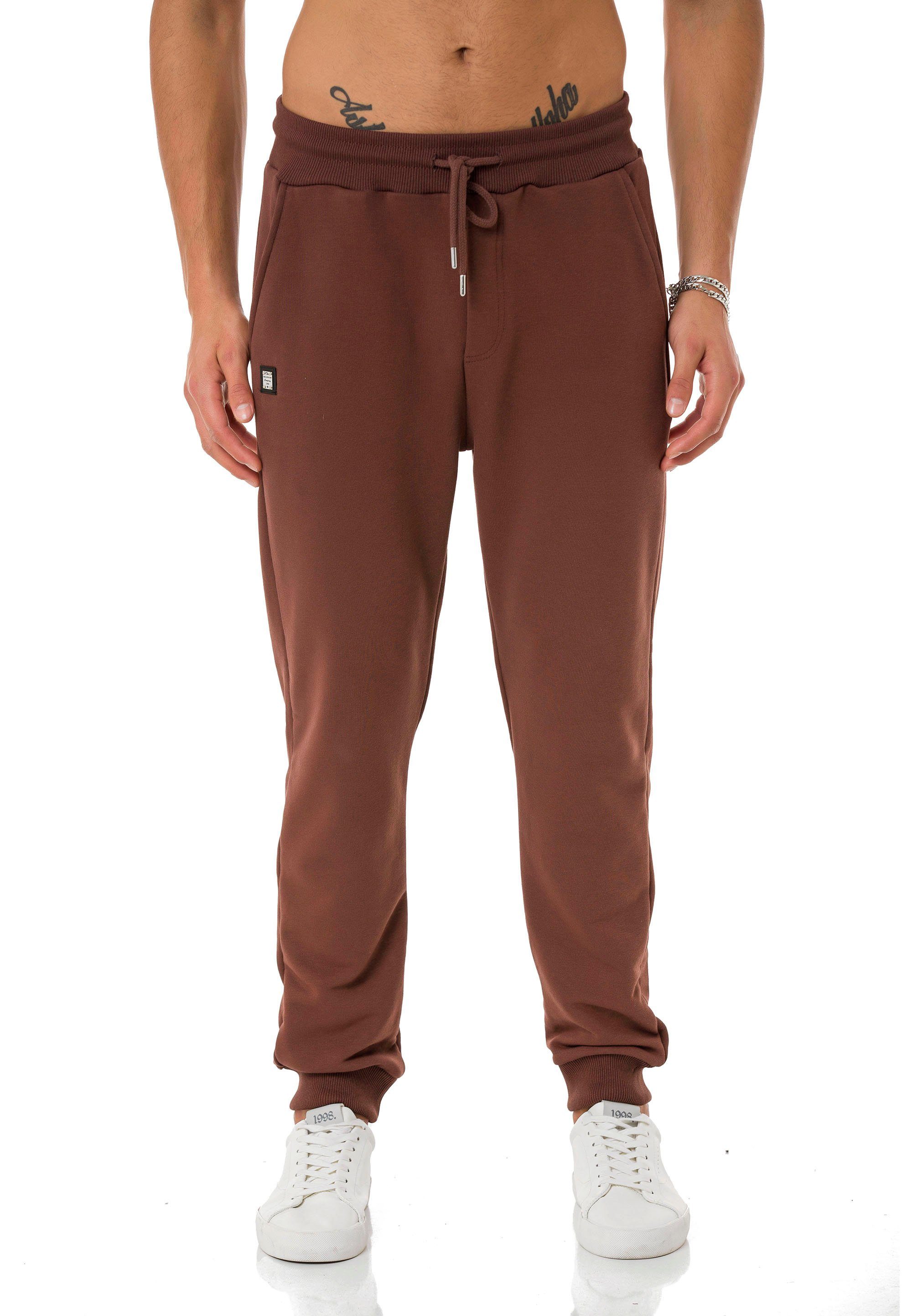 RedBridge Jogginghose mit Brandlogo High Quality Jogger elastischer Bund günstig online kaufen