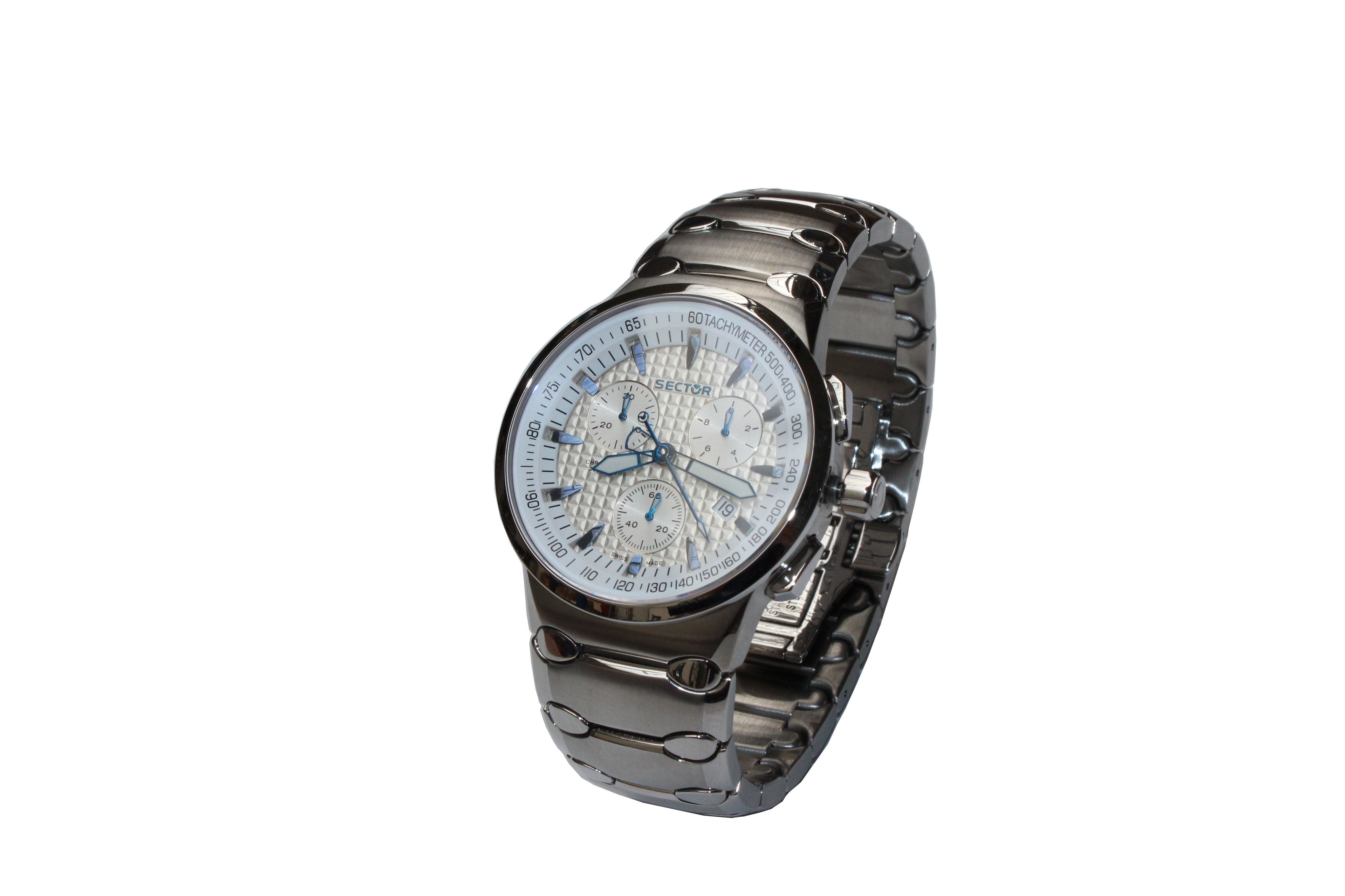 Quarzuhr Edelstahl, Chronograph, Datum, Silber R2653700015
