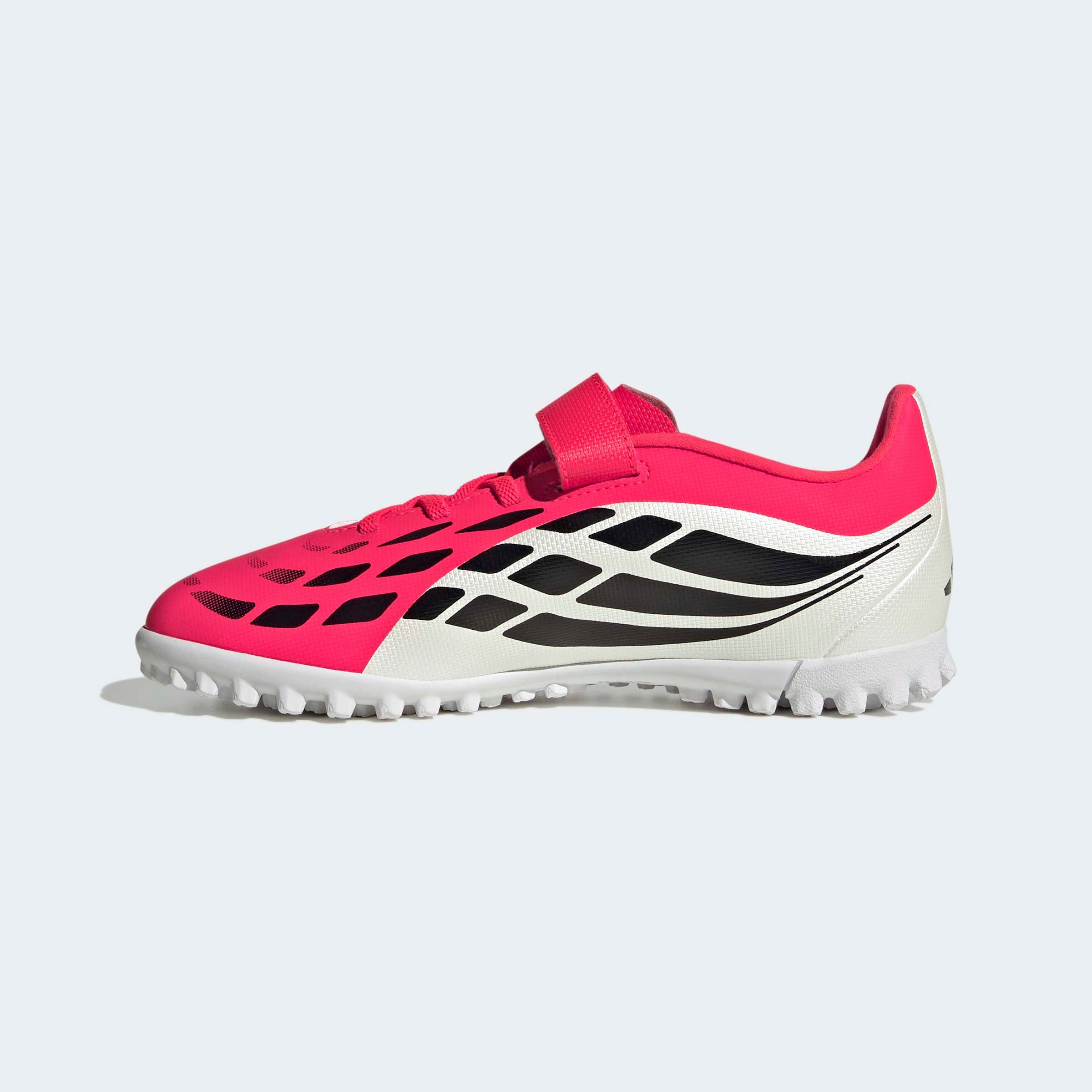 adidas Performance PREDATOR CLUB HOOK-AND-LOOP TURF KIDS Fußballschuh für Kunstrasen, Hart- und Aschenplätze, für Kinder & Jugendliche
