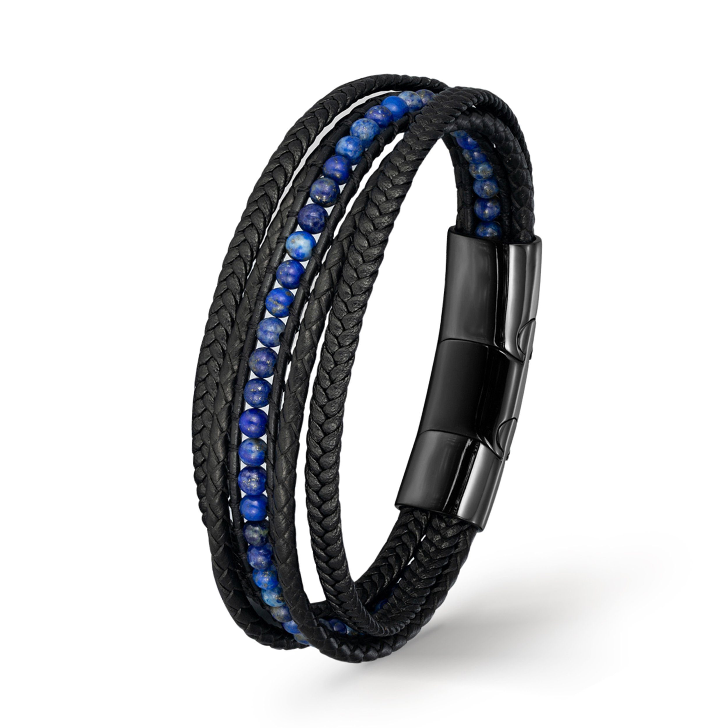 UNIQAL.de Lederarmband Lederarmband Herren "DELUXE" Perlenarmband günstig online kaufen