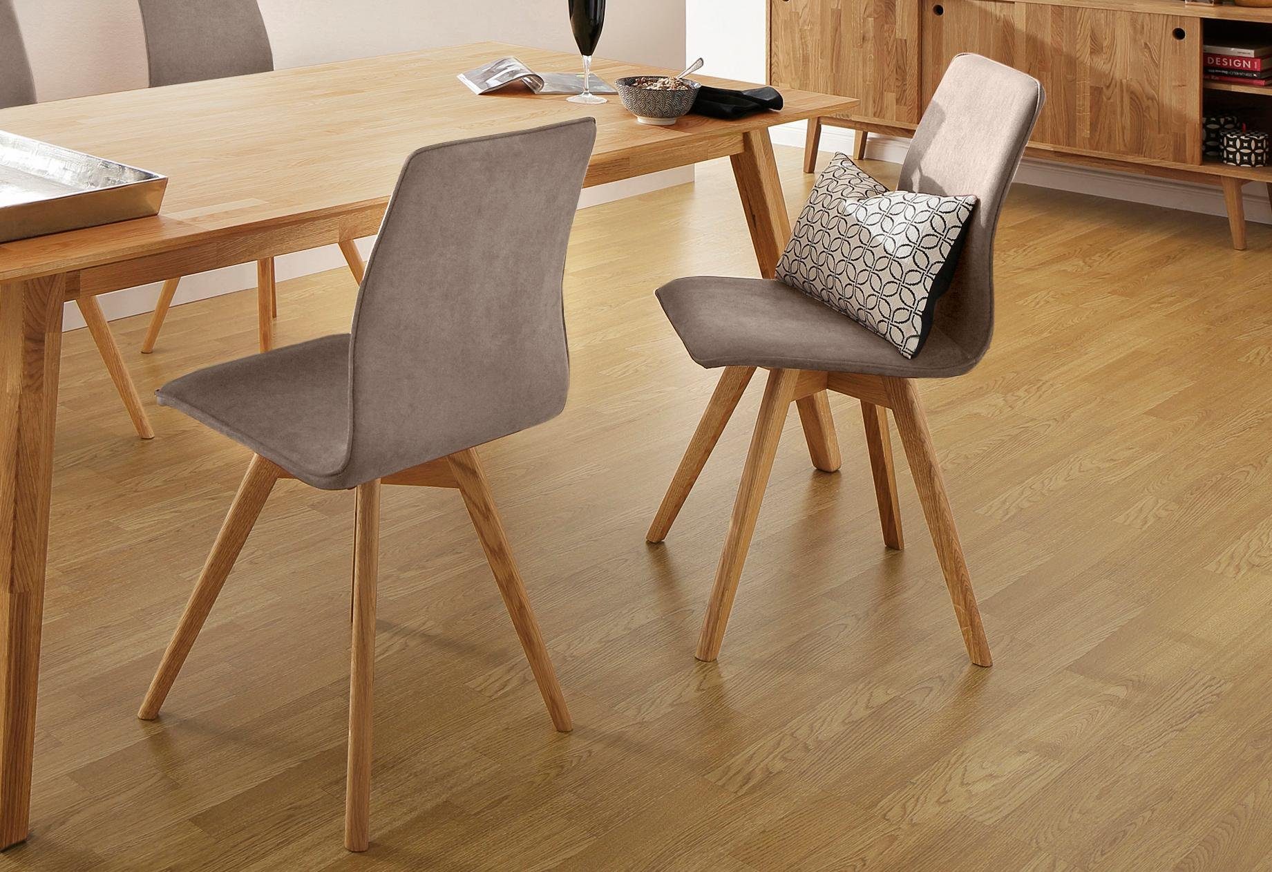 OTTO home Esszimmerstuhl Rania (Set, 2 St), Eiche, 2er/4er/6er-Set, Küchenstuhl