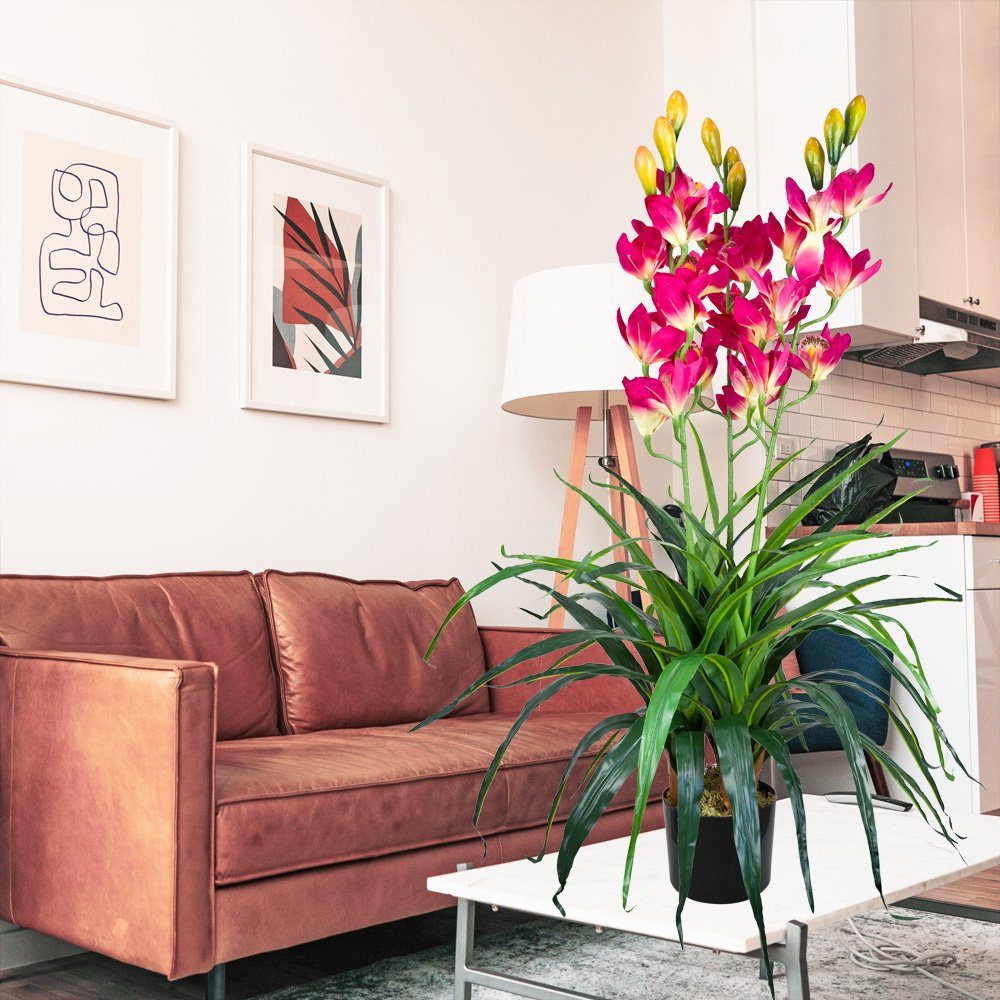 Kunstorchidee Künstliche Orchidee Kunstpflanze Pflanze Rosa günstig online kaufen